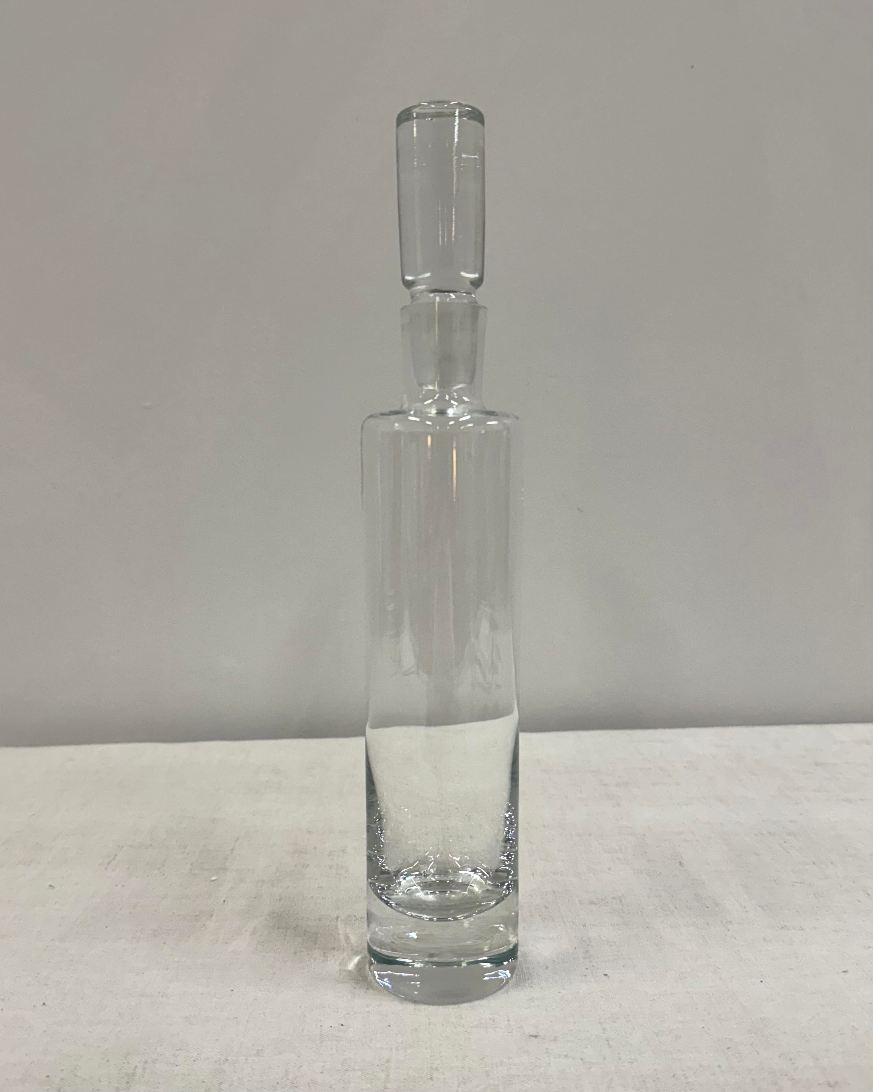 Tall Modern Glass Decanter
