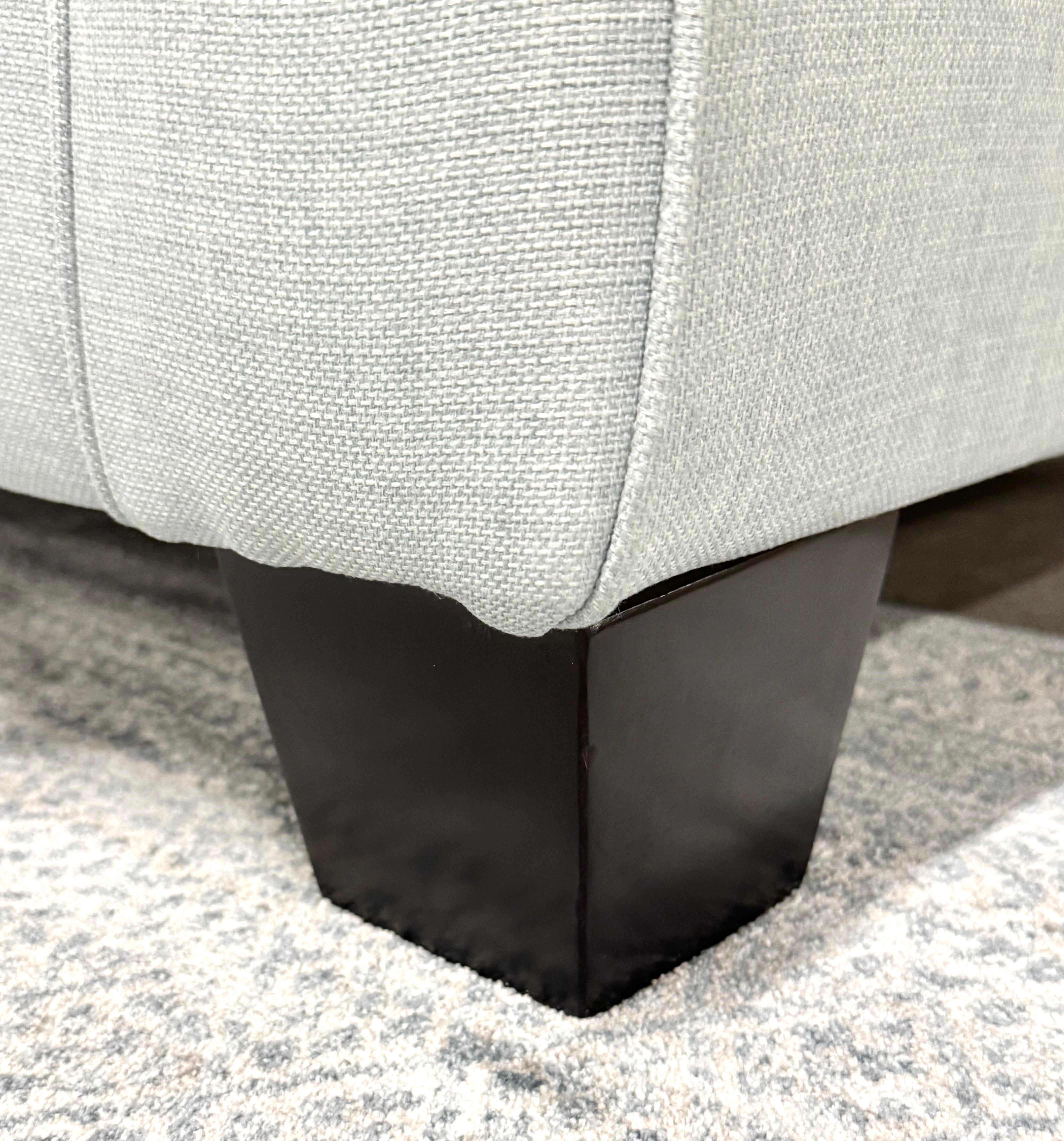 Powder Blue Tufted 63" Loveseat