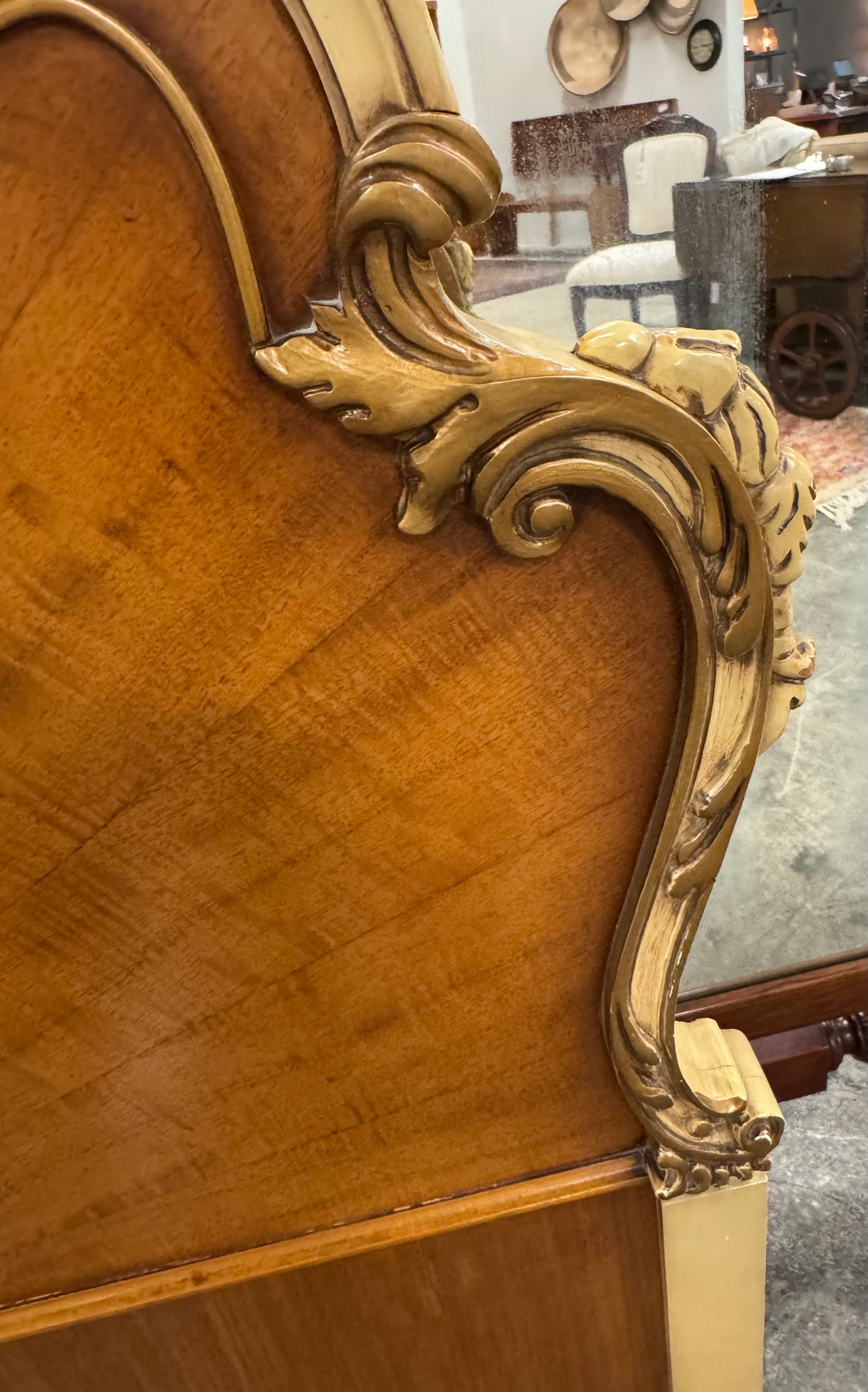 Vintage French Provincial Twin Bed