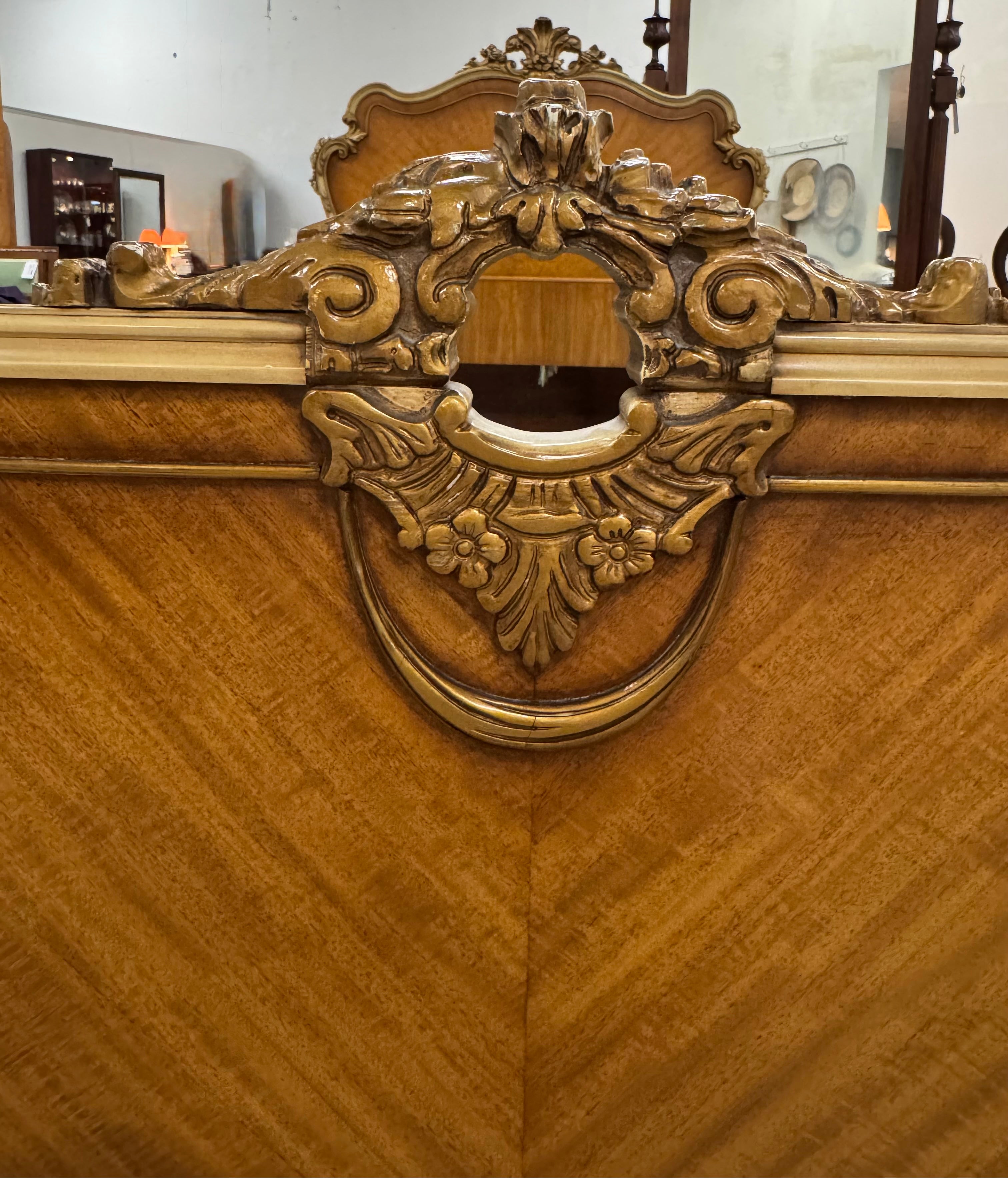 Vintage French Provincial Twin Bed