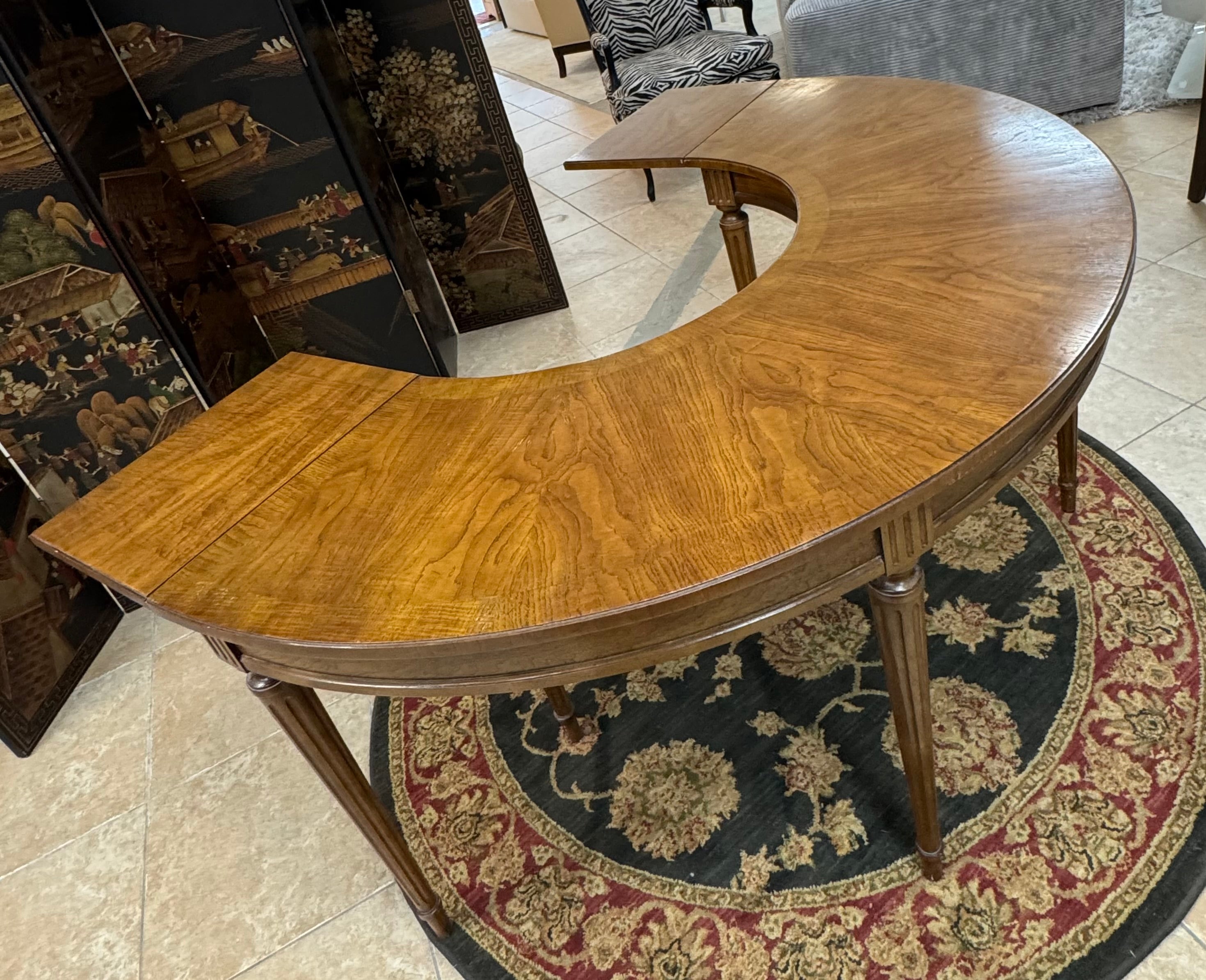 Vintage DREXEL Horseshoe Writing Desk