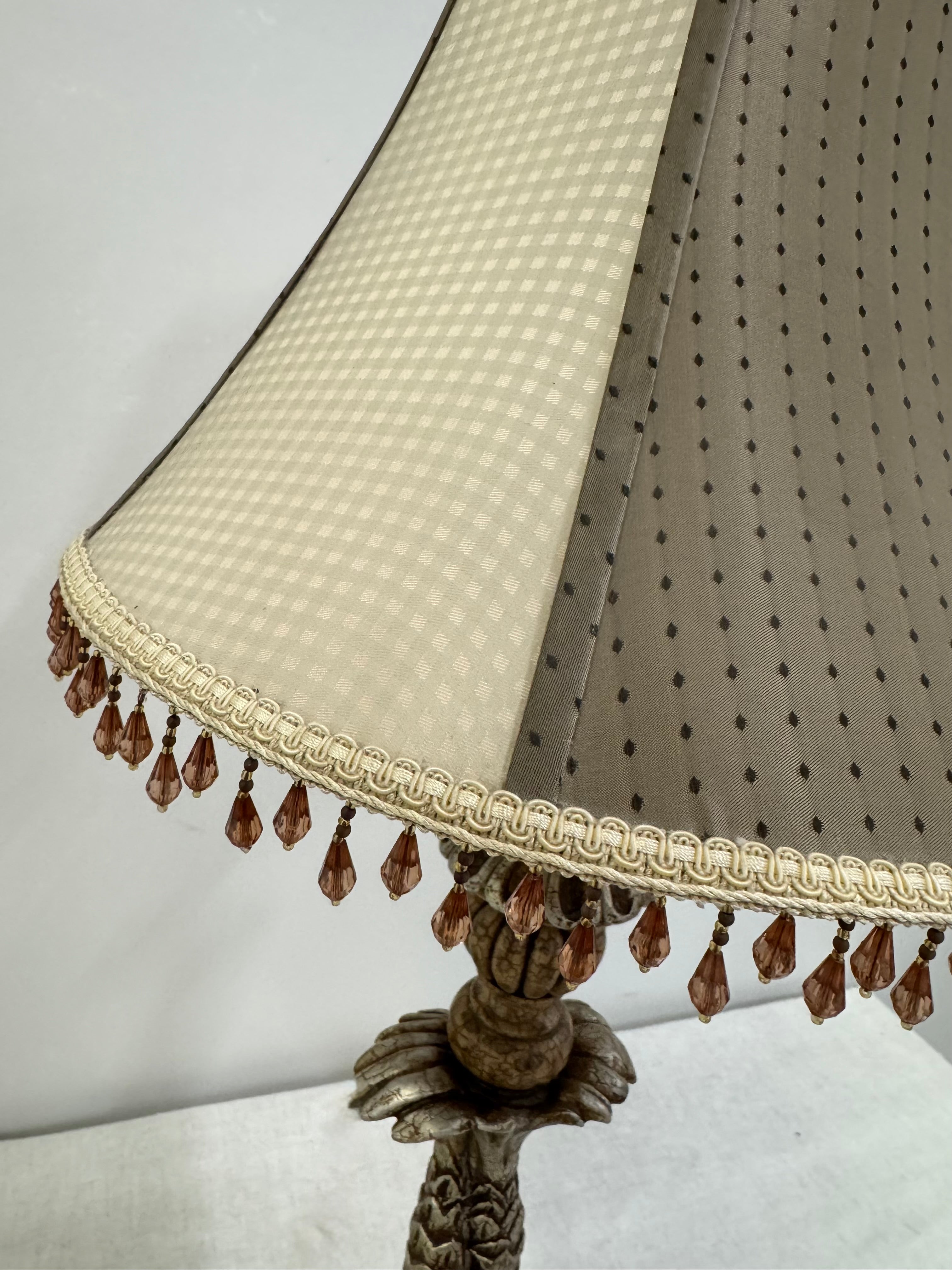 Antique Crackle Koi Fish Lamp