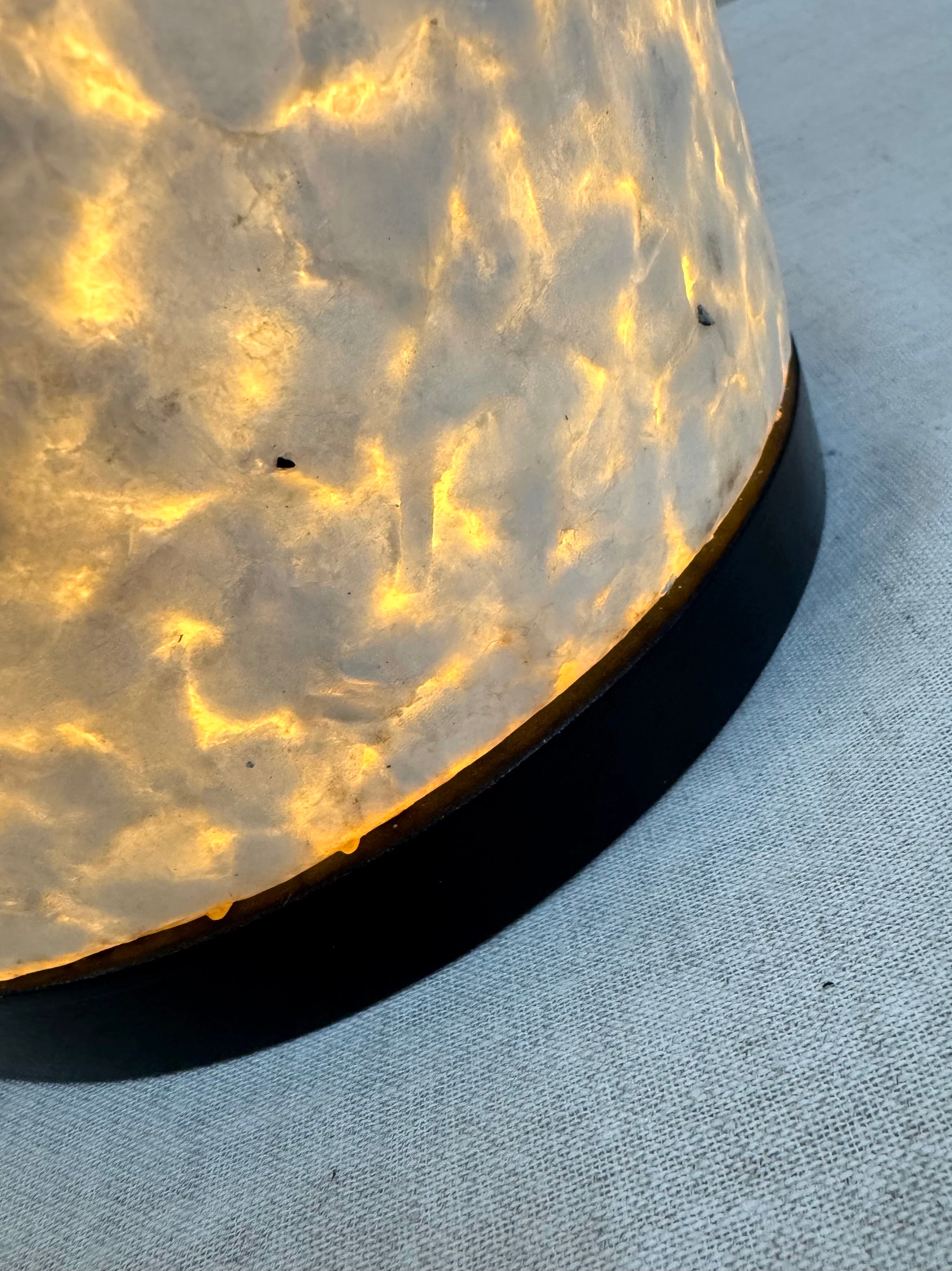 Mother-of-Pearl Cylinder Lamp
