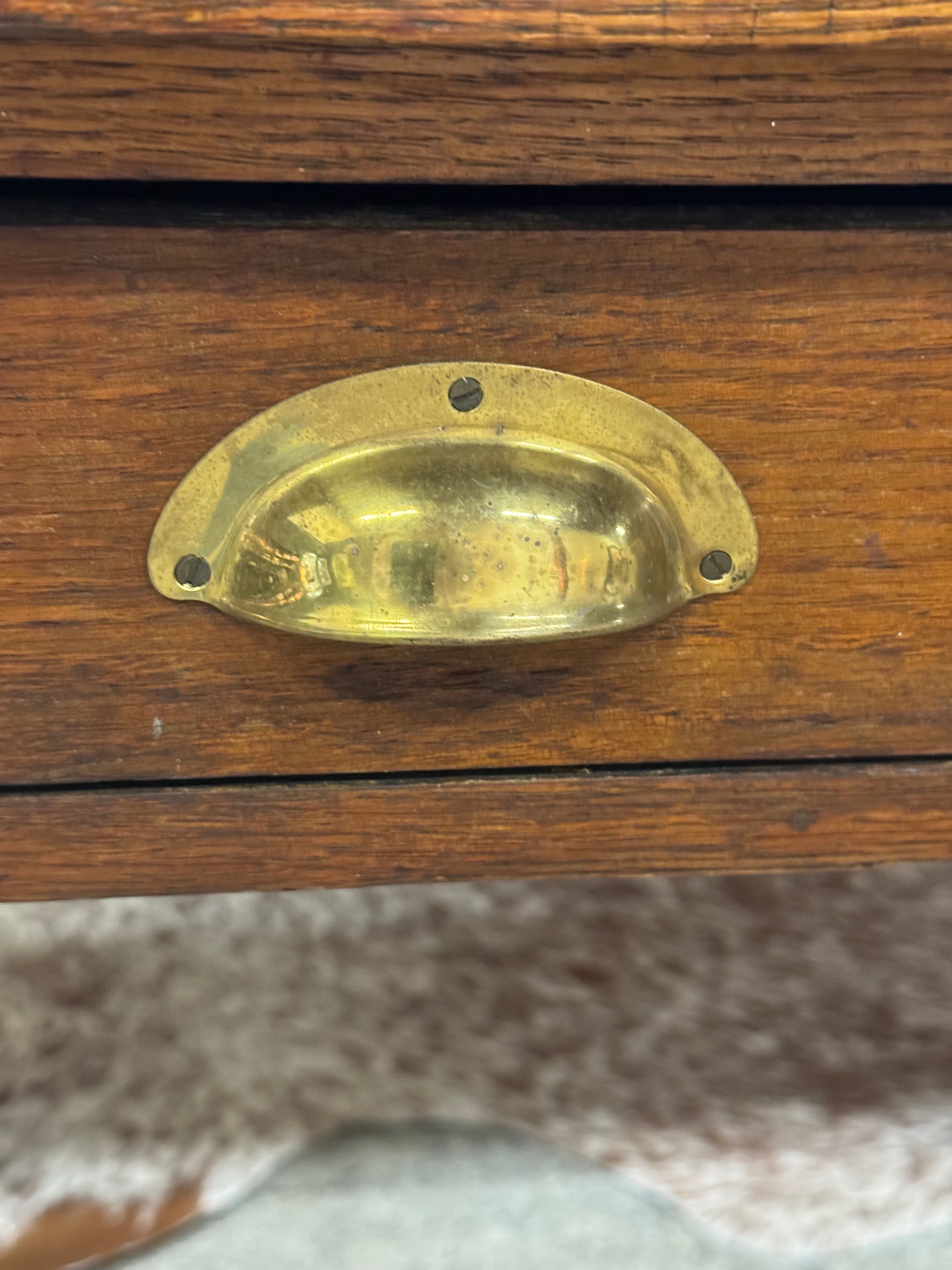Vintage Oak Console Table