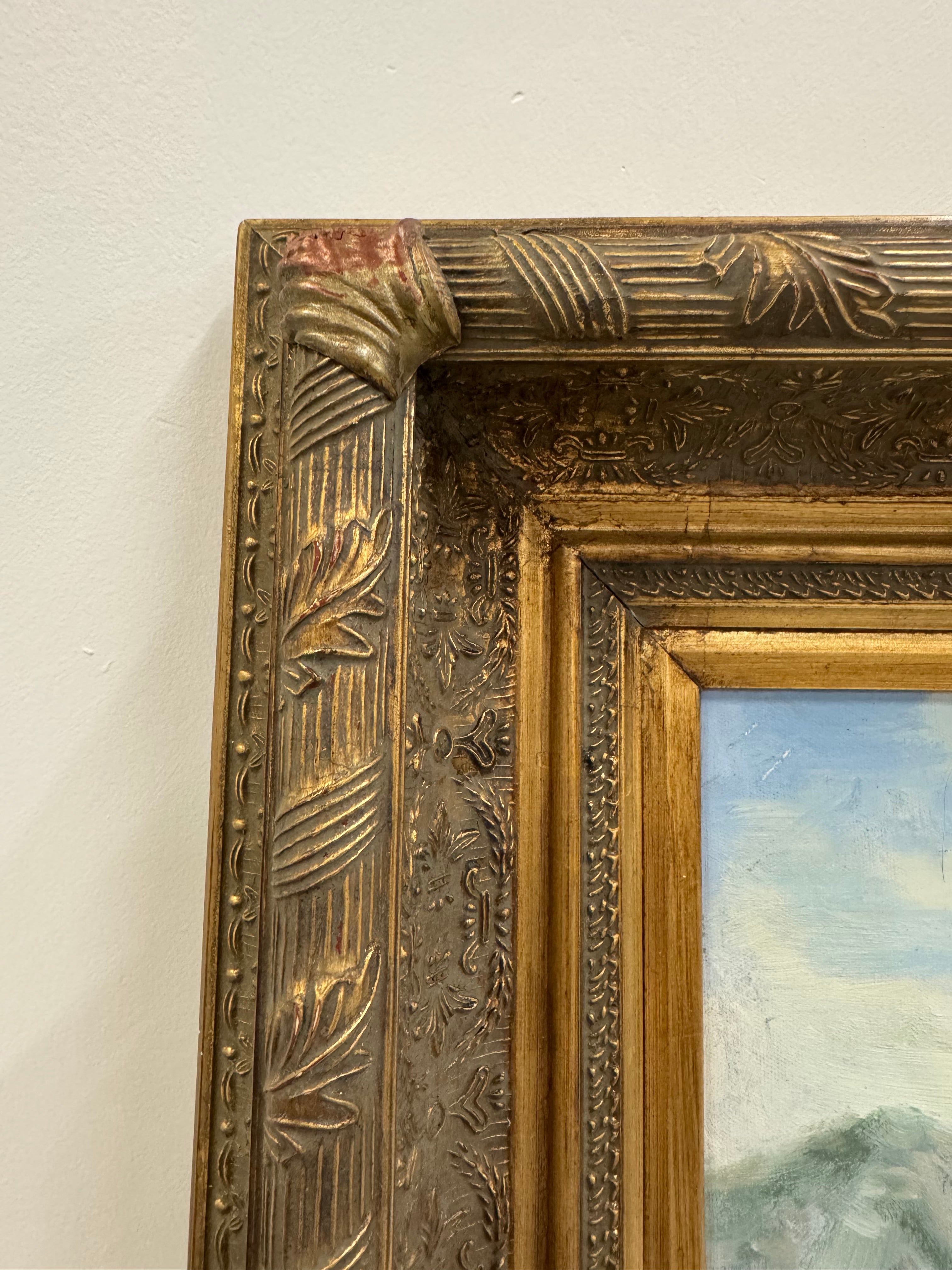 'Sailboats in a European Harbour' Original Art