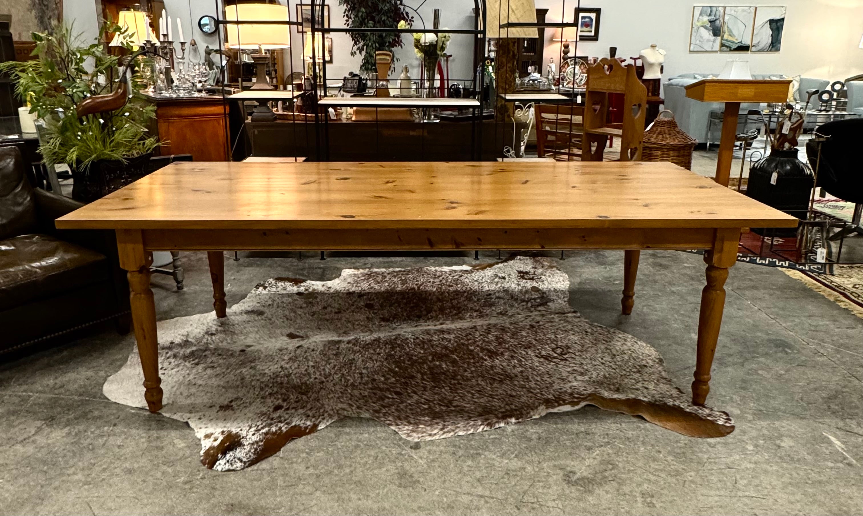 Knotty Pine Harvest Table