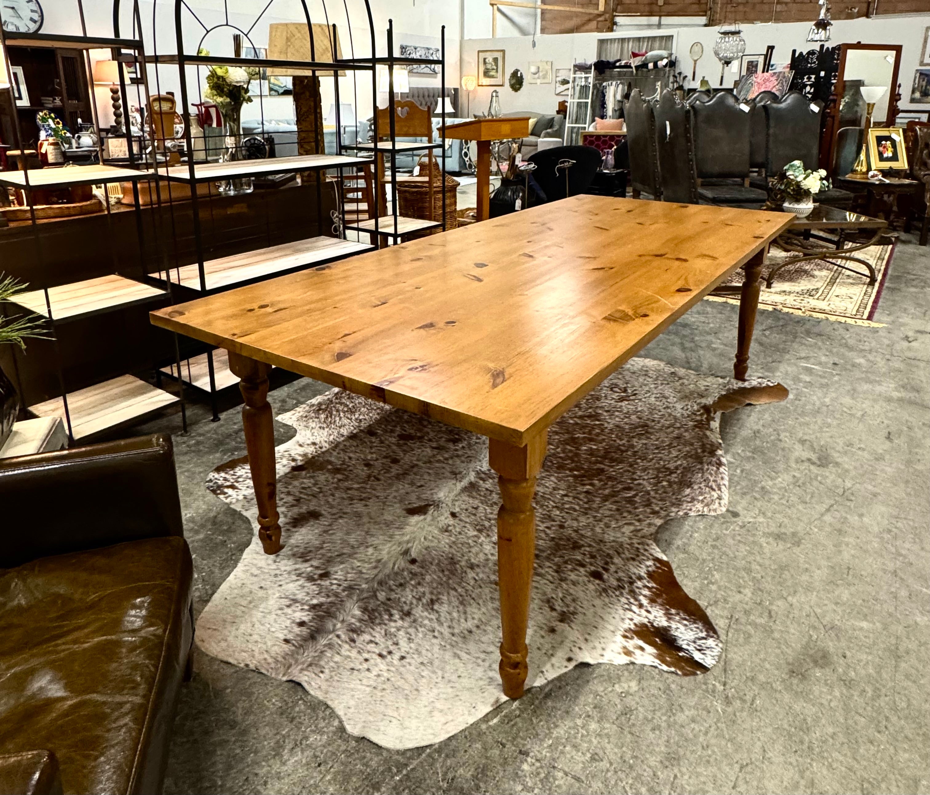 Knotty Pine Harvest Table
