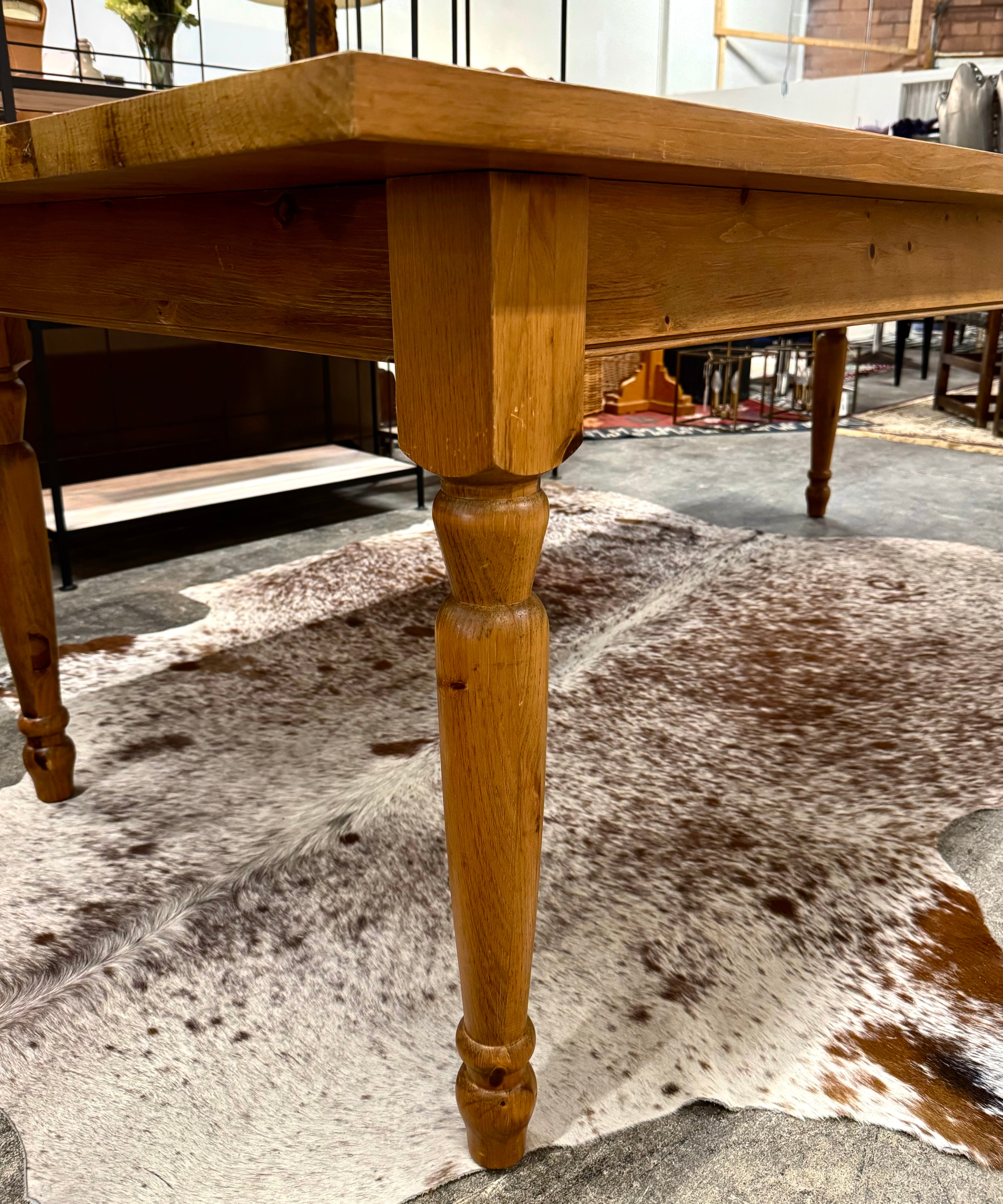 Knotty Pine Harvest Table