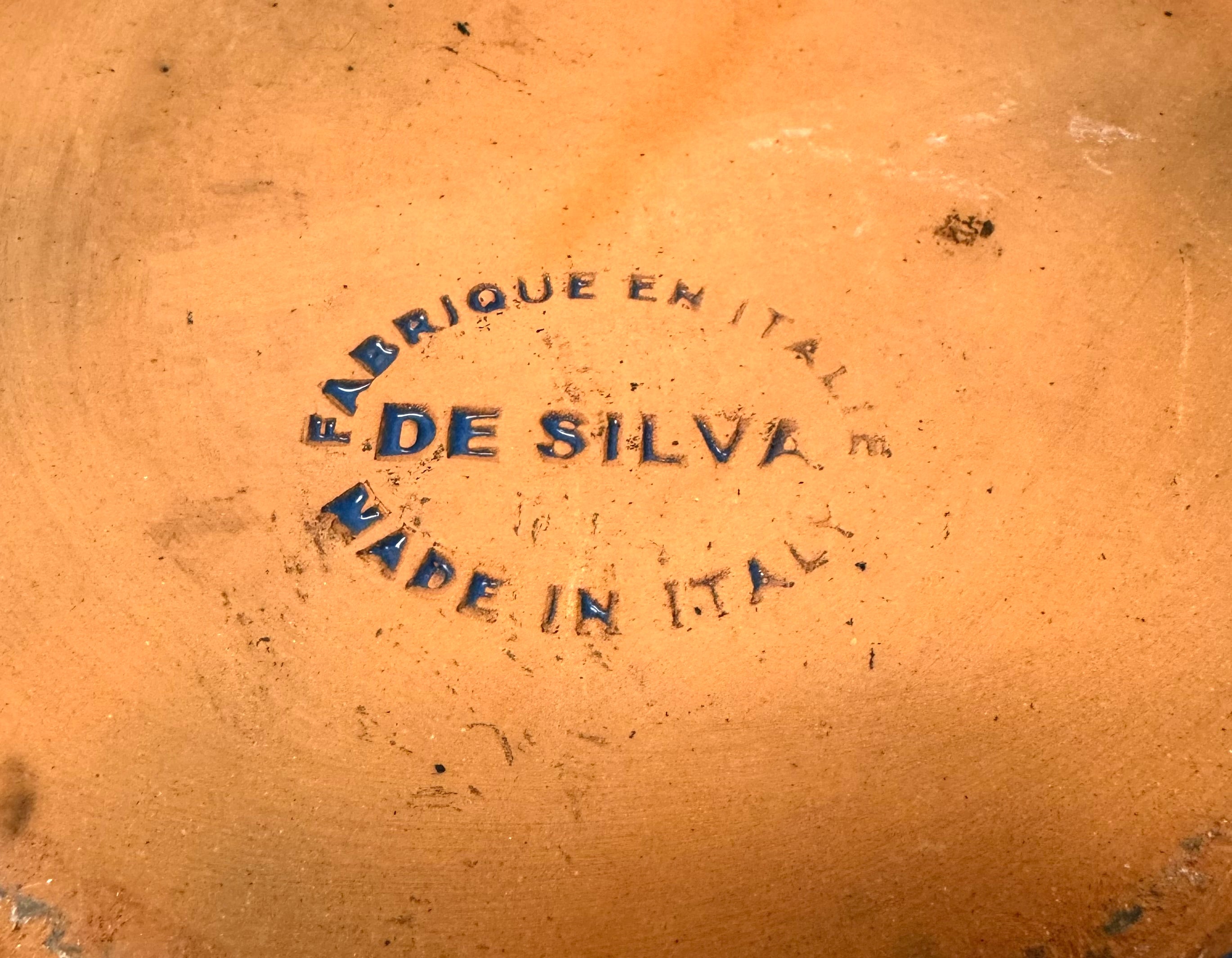 DE SILVA Vibrant Blue Terracotta Casserole Pot