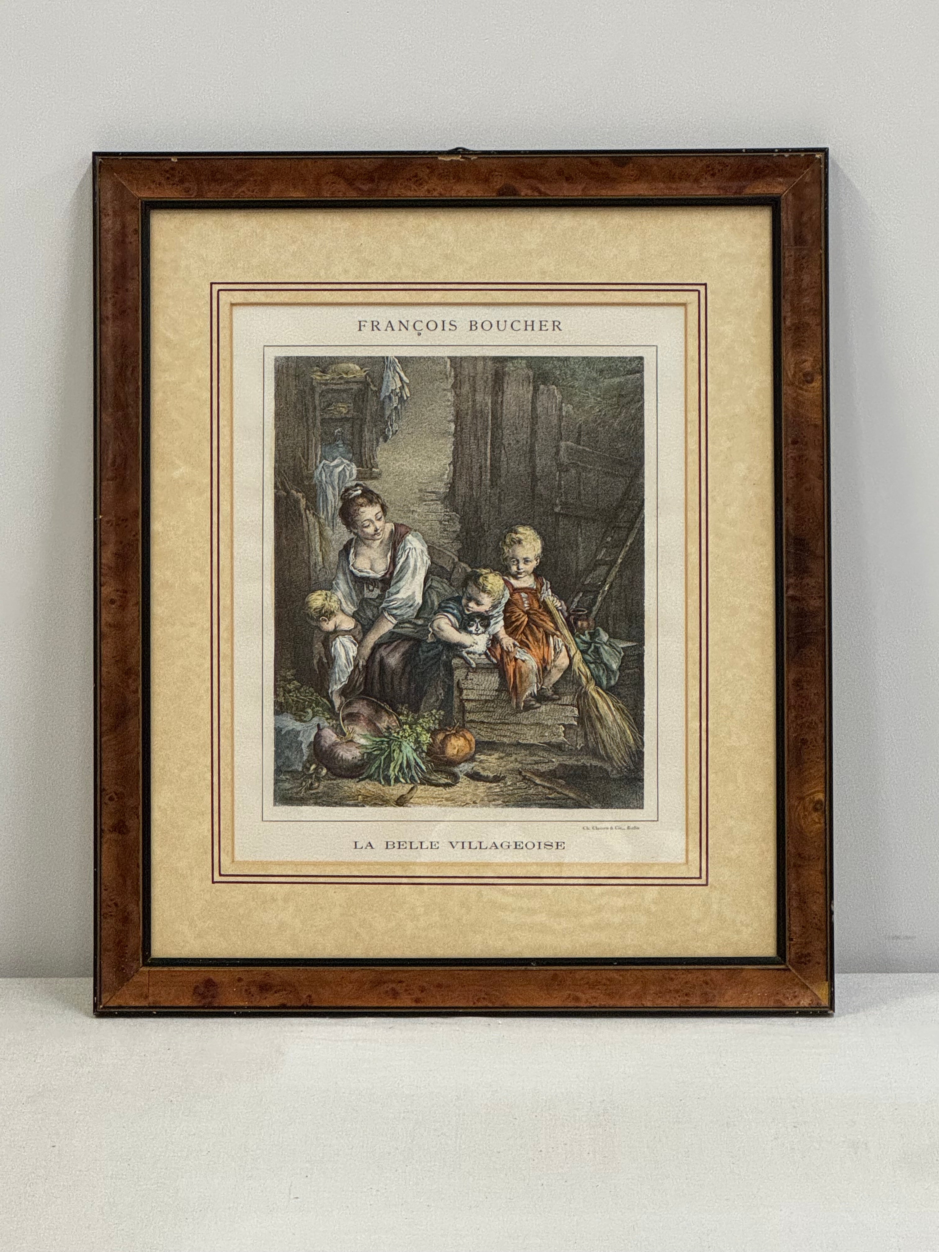 Vintage 'La Belle Villageoise' Print