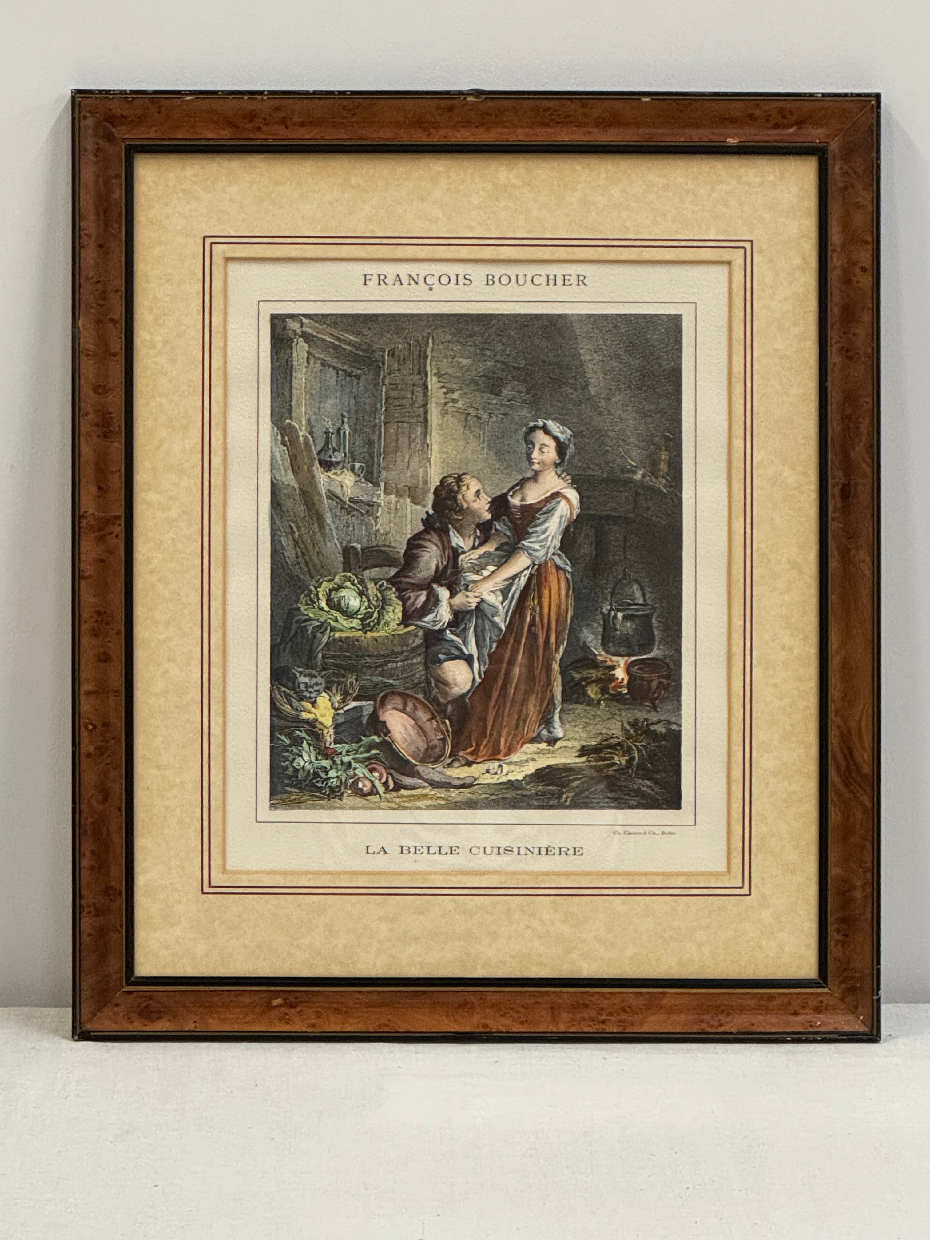 Vintage 'La Belle Cuisiniere' Print