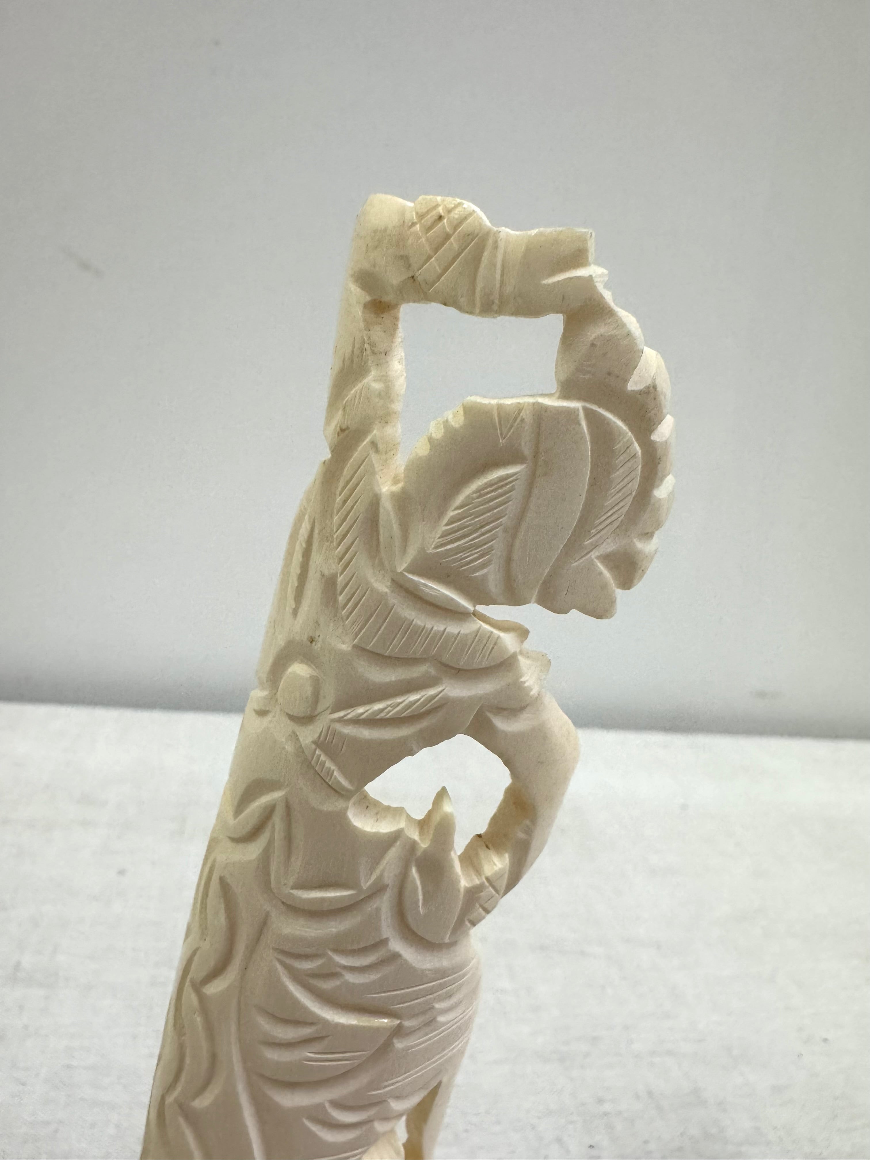 Vintage Balinese Hand-carved Bone Figurine