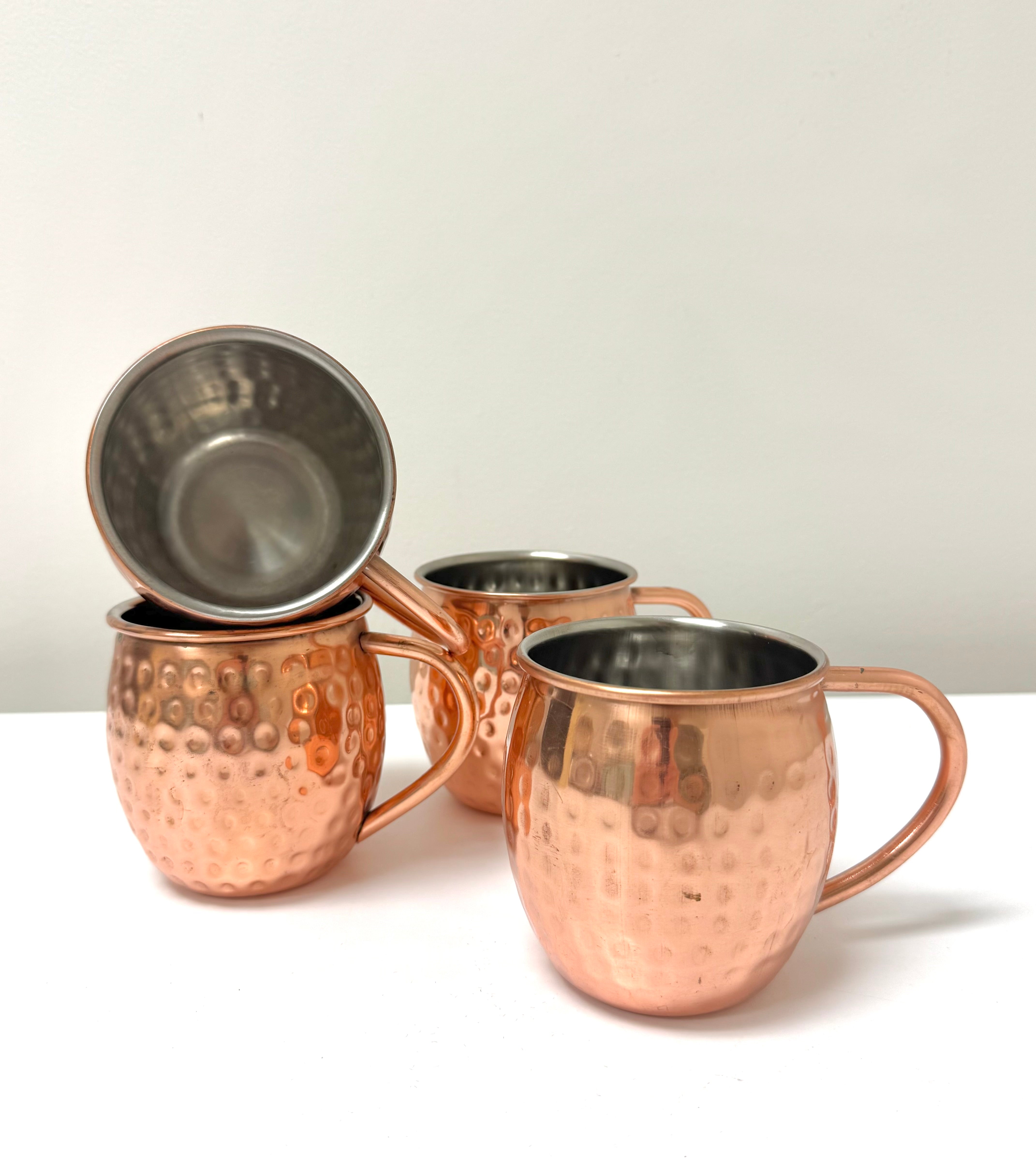 Hammered Copper Moscow Mules Set of 4