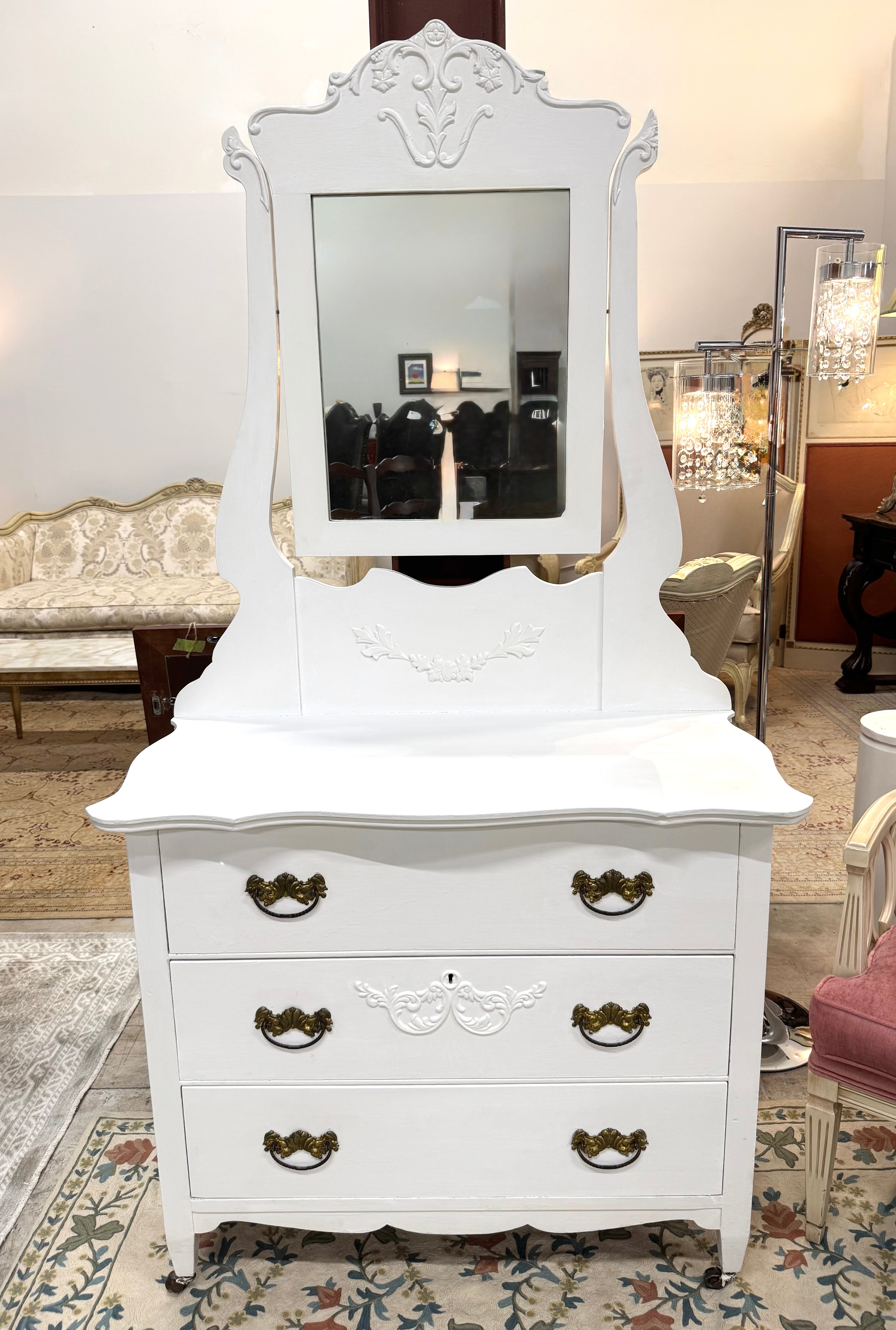 Vintage Dresser with Mirror