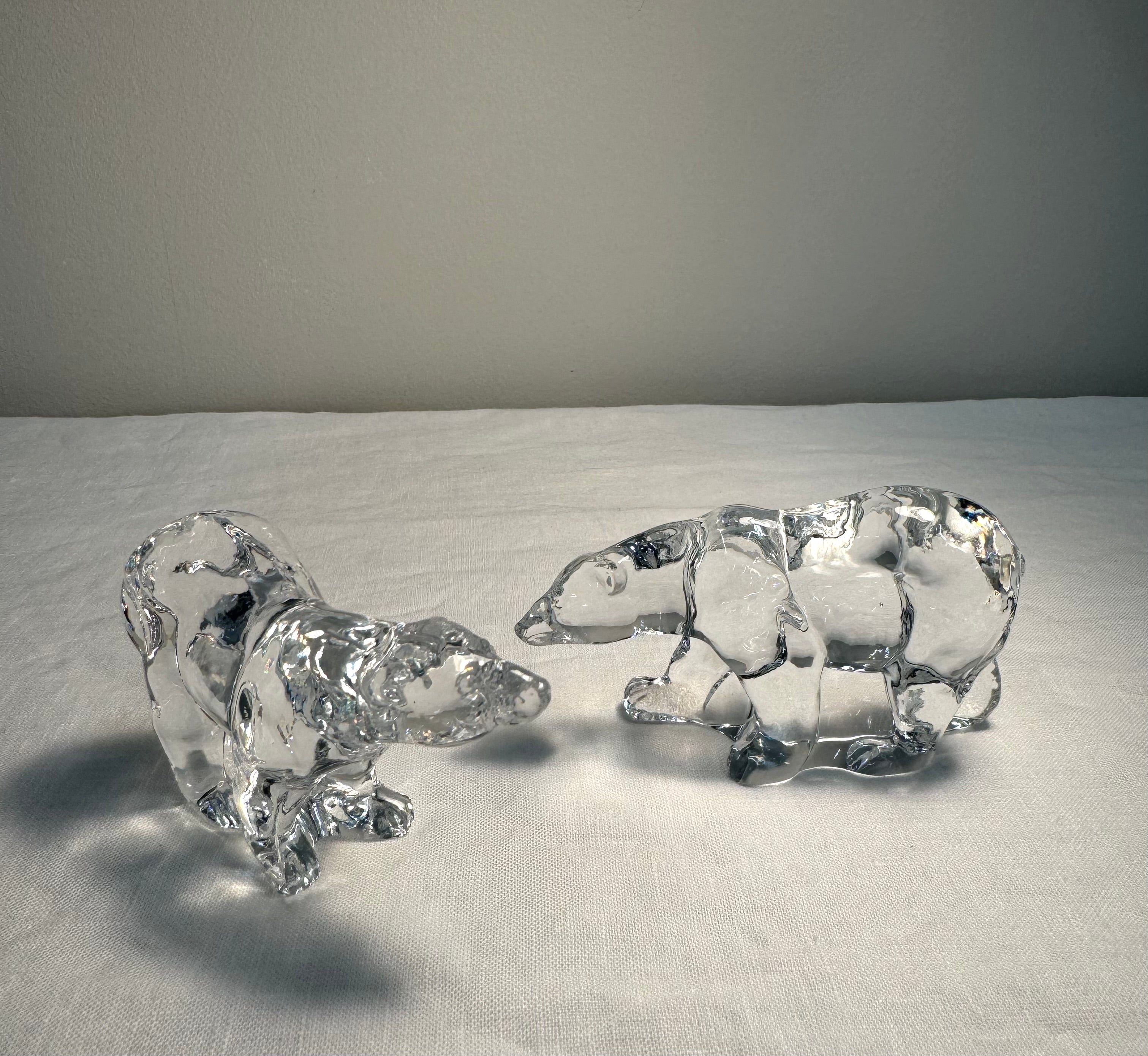 FRANKLIN MINT 'Animals of the Ark' Polar Bears Set of 2