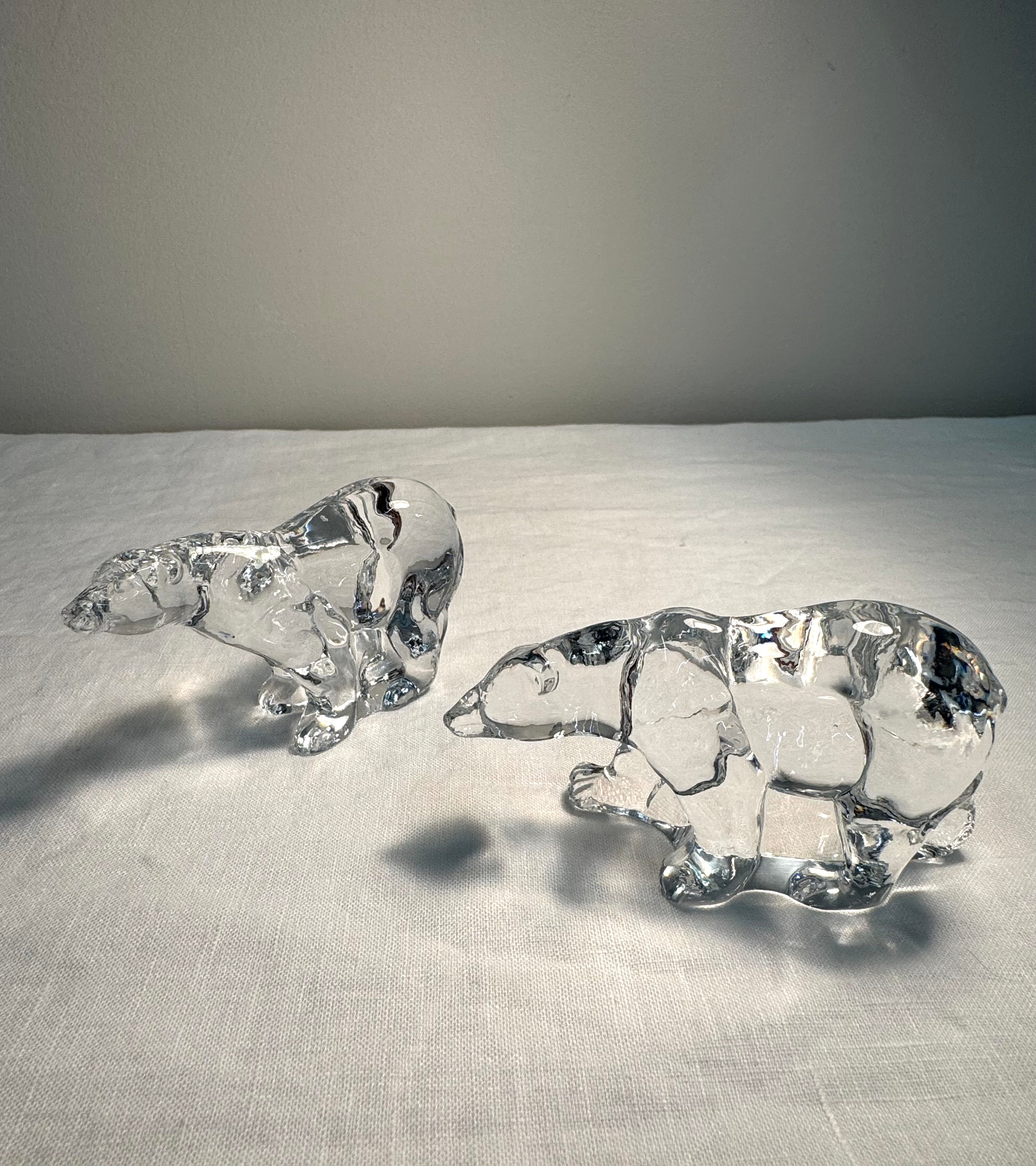 FRANKLIN MINT 'Animals of the Ark' Polar Bears Set of 2