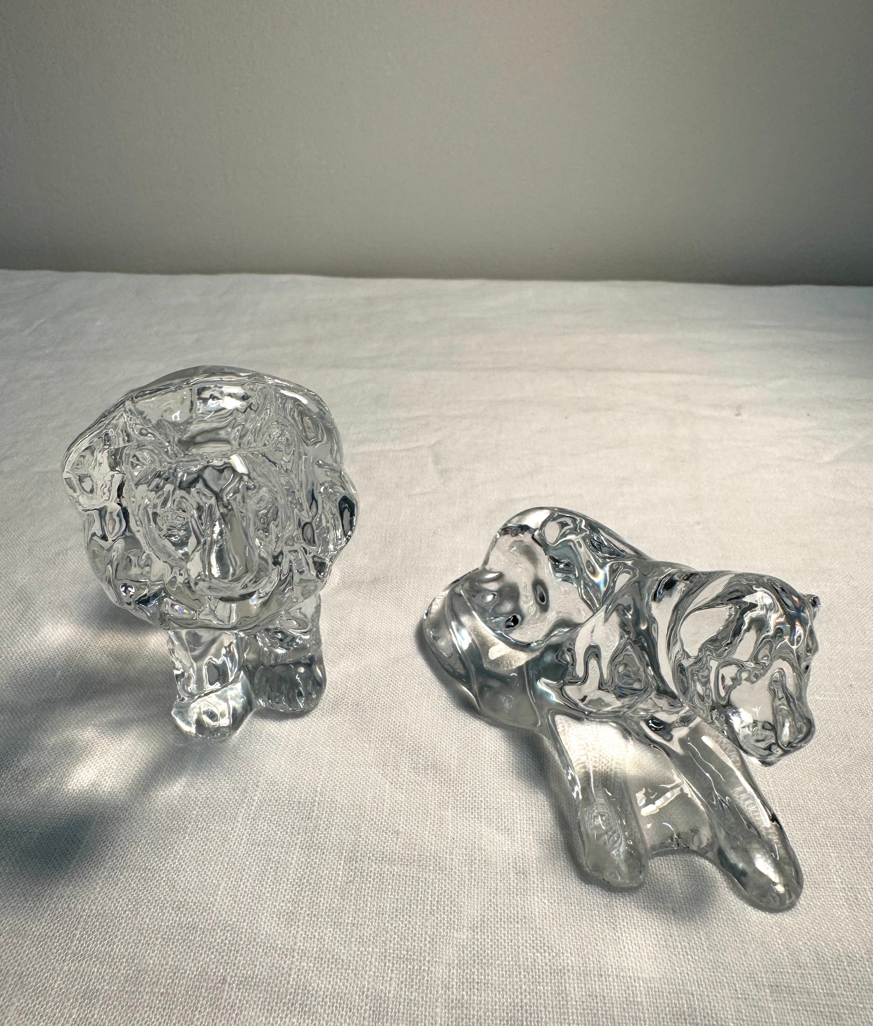 FRANKLIN MINT 'Animals of the Ark' Lions Set of 2