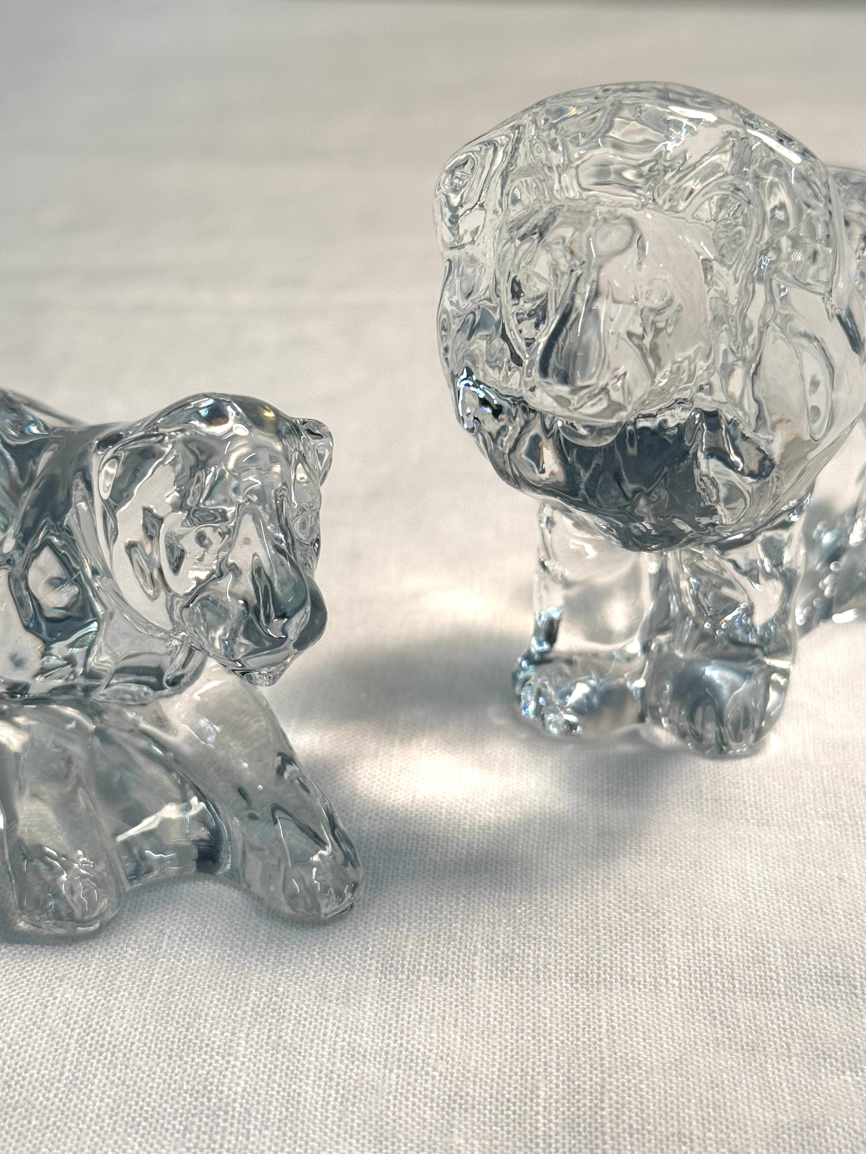 FRANKLIN MINT 'Animals of the Ark' Lions Set of 2