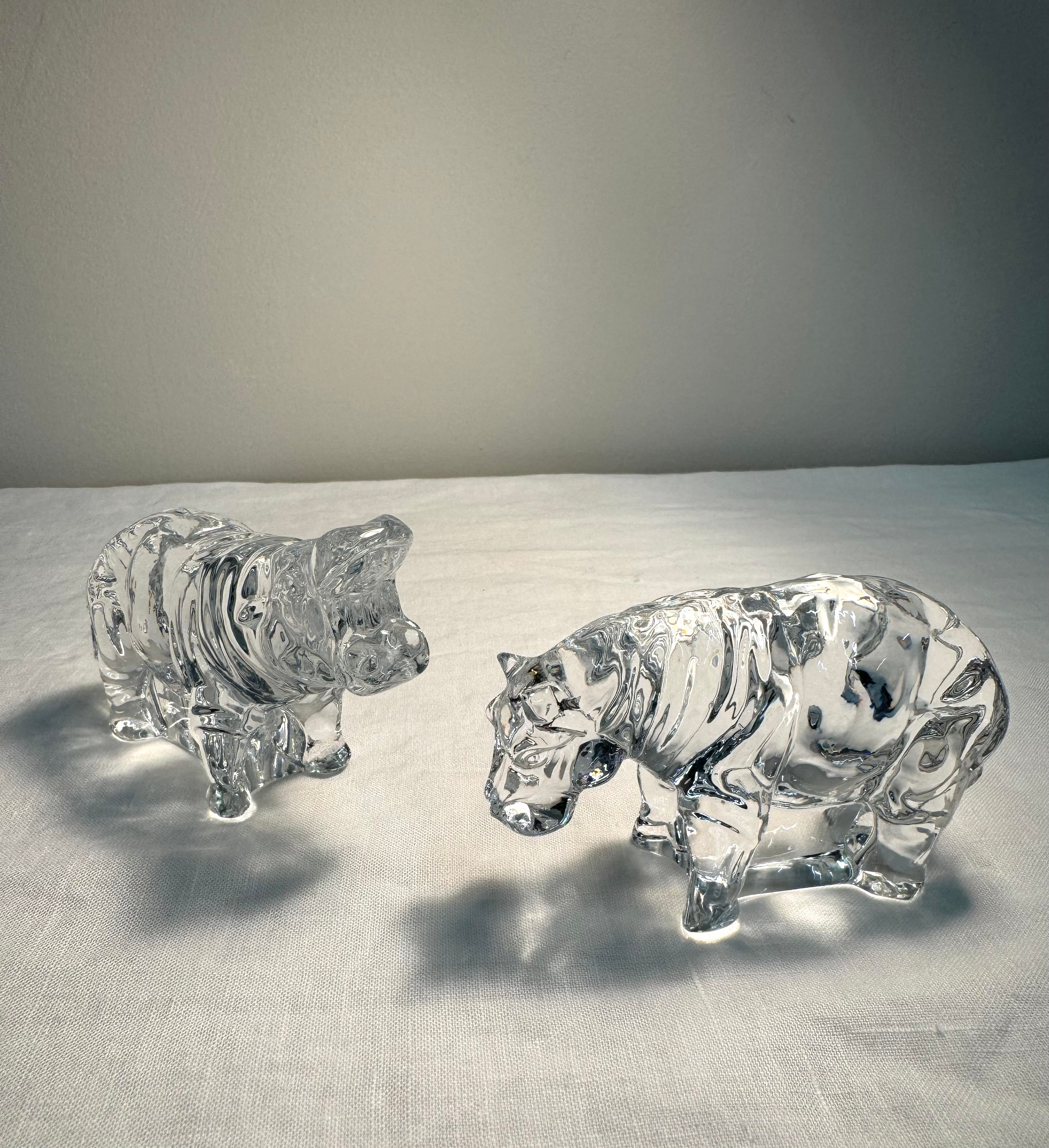 FRANKLIN MINT 'Animals of the Ark' Hippos Set of 2