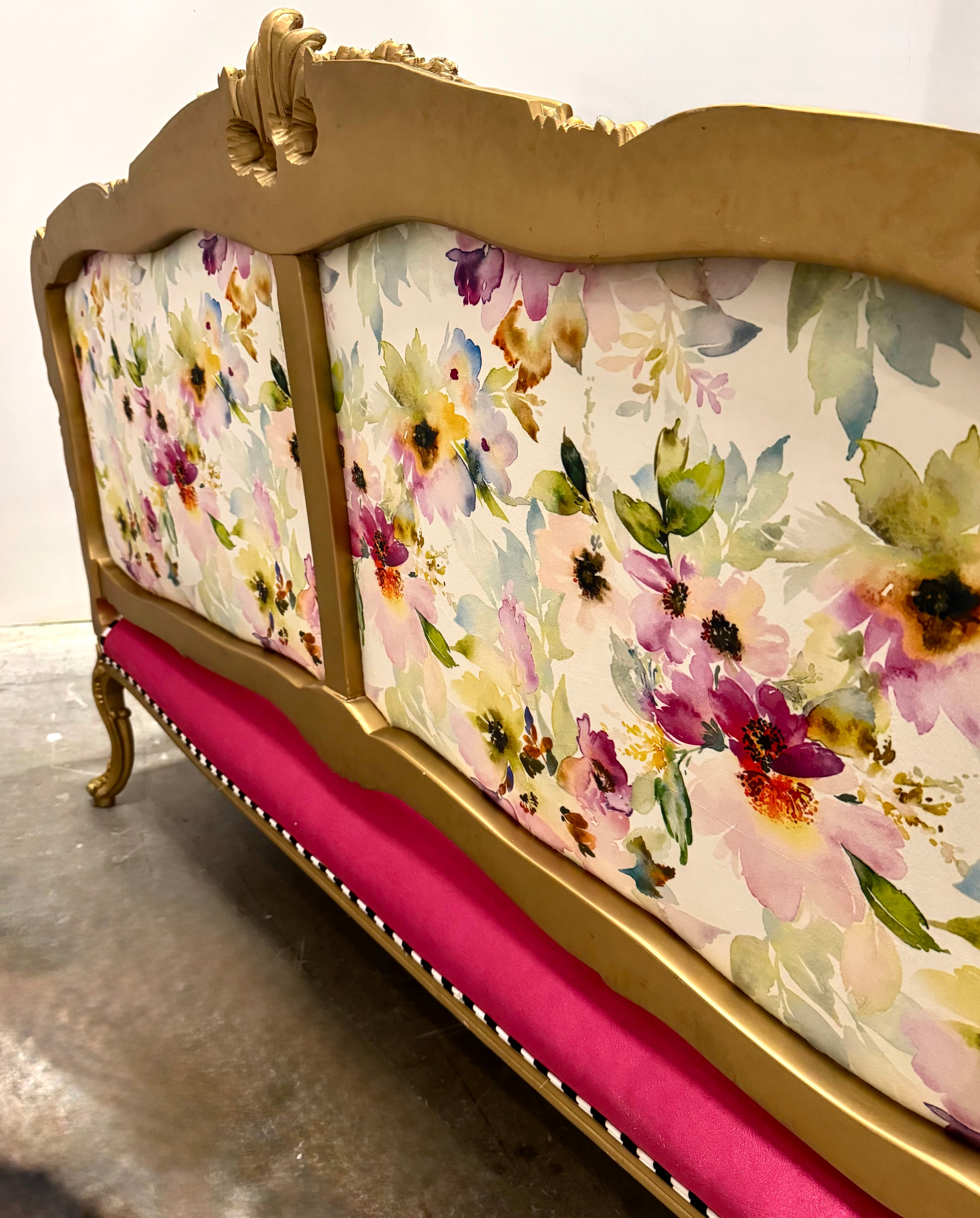 Gold Louis XV Settee