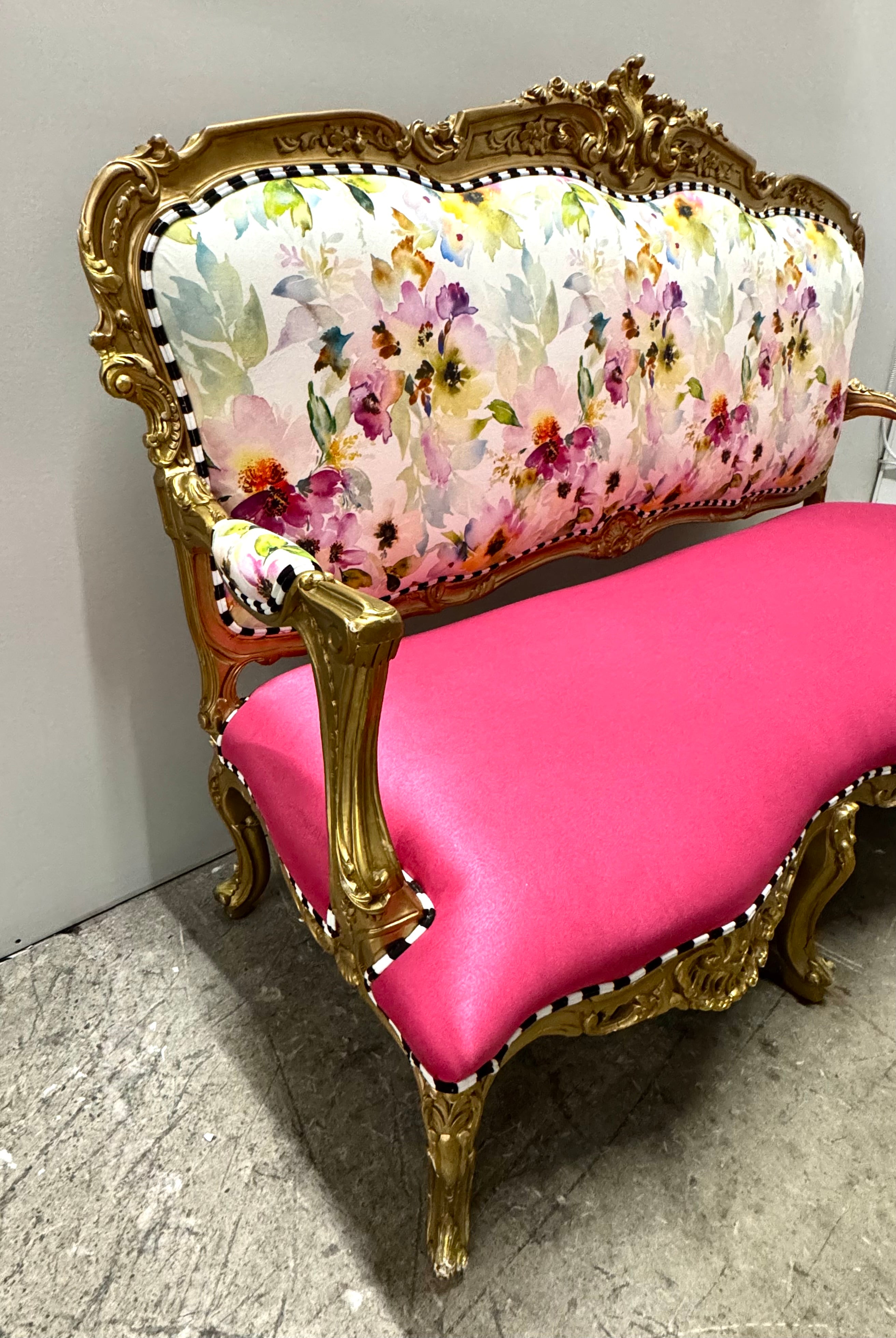Gold Louis XV Settee
