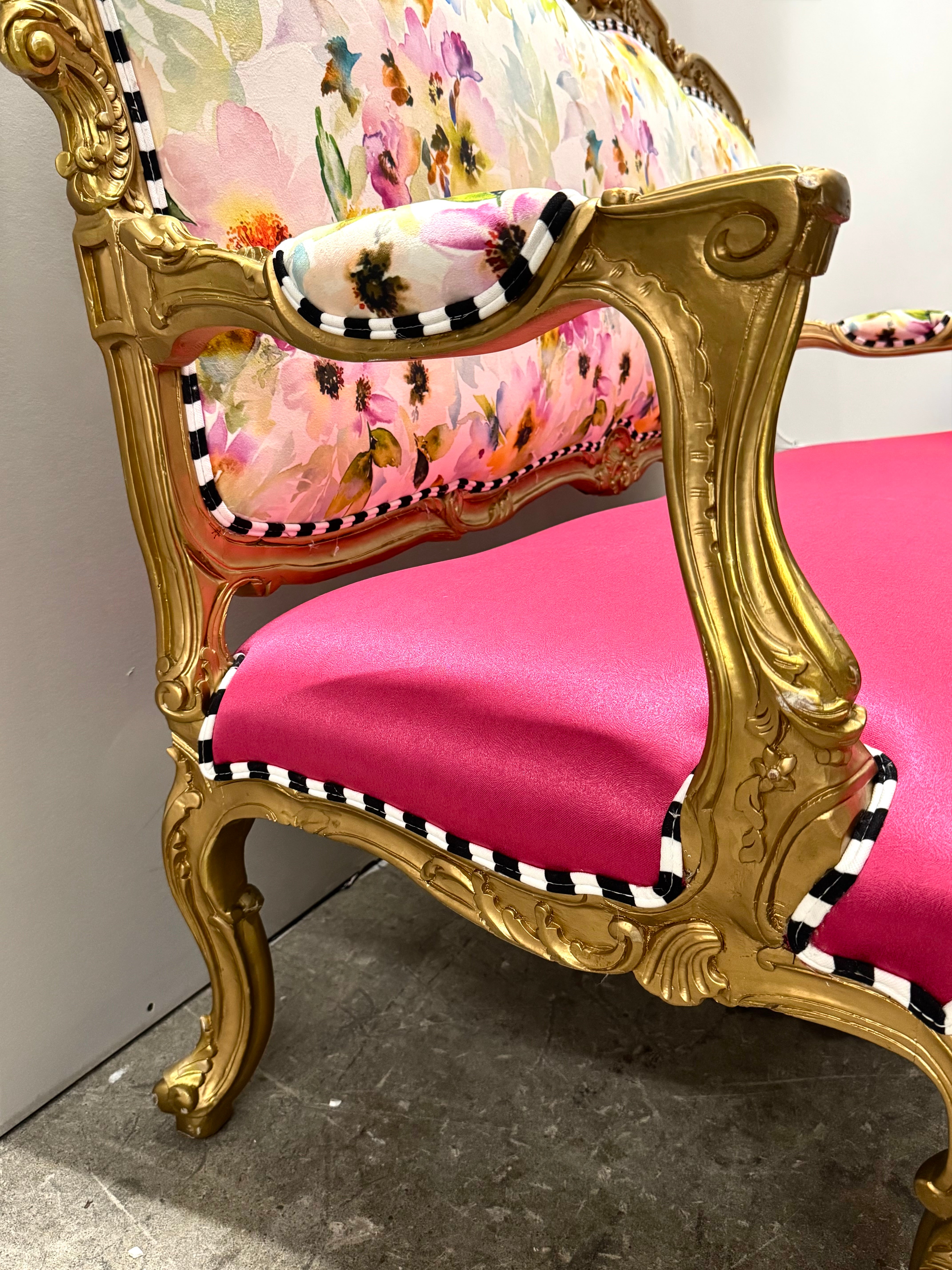 Gold Louis XV Settee