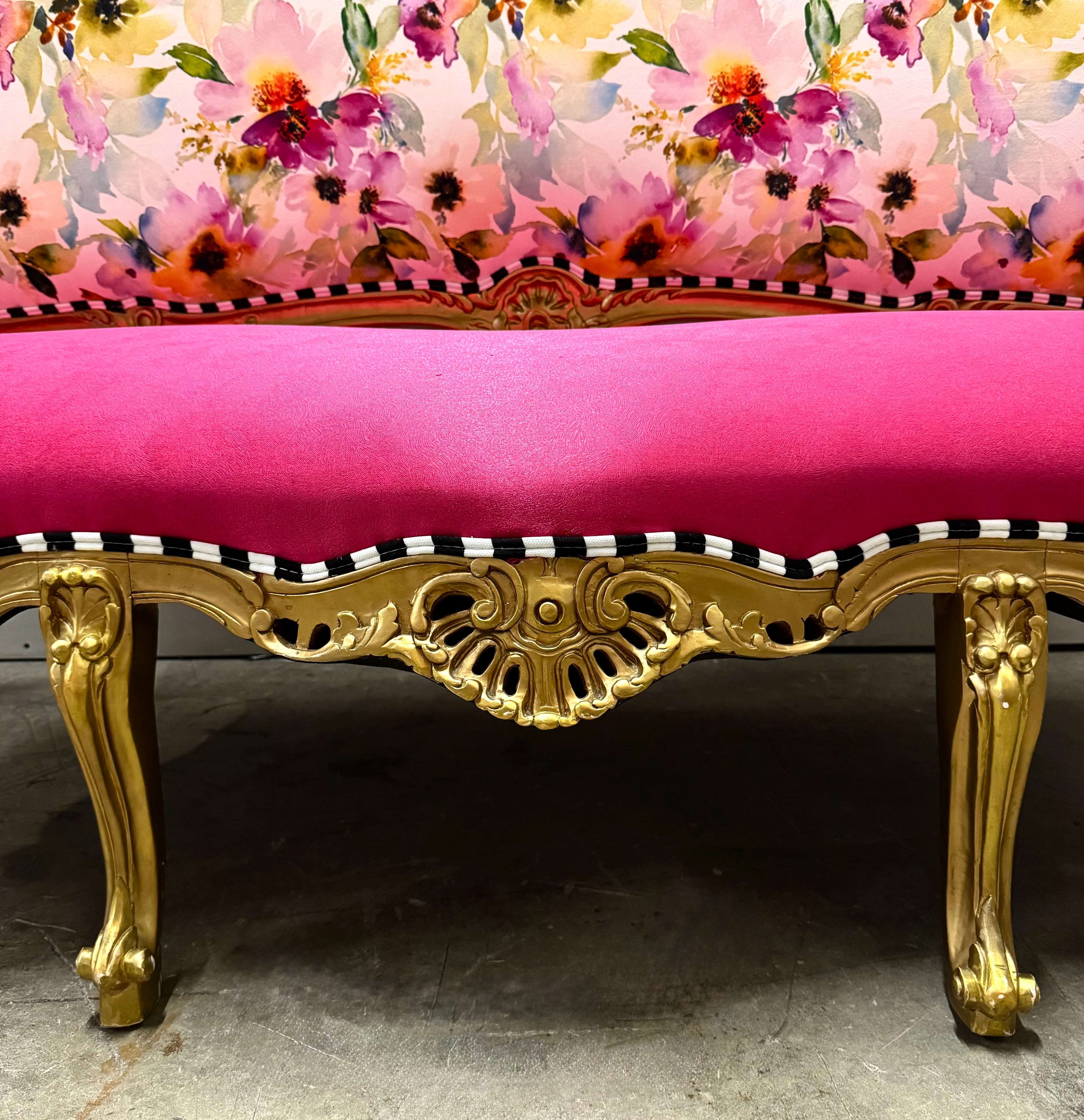 Gold Louis XV Settee