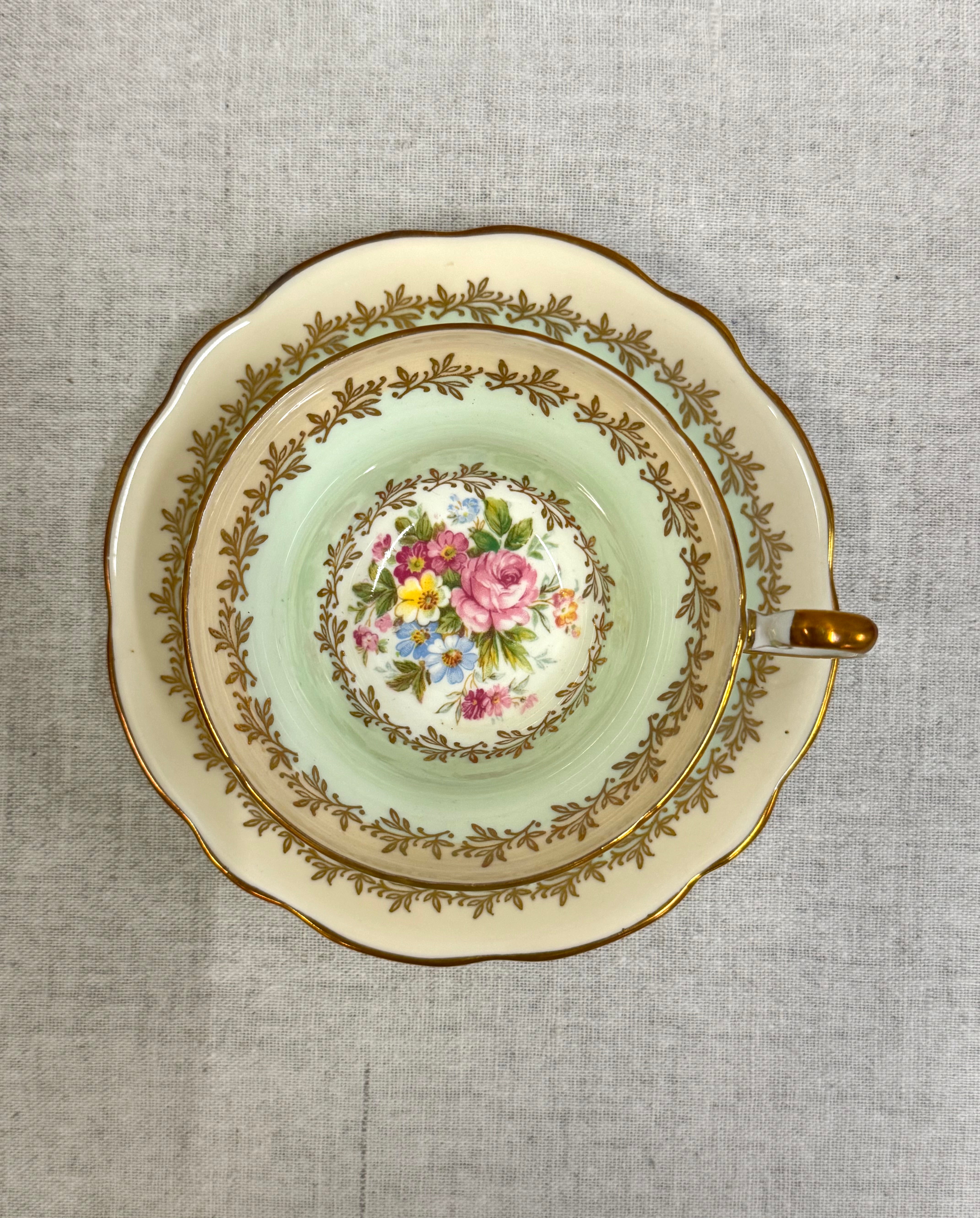 FOLEY 'Spring Bouquet' Cup & Saucer