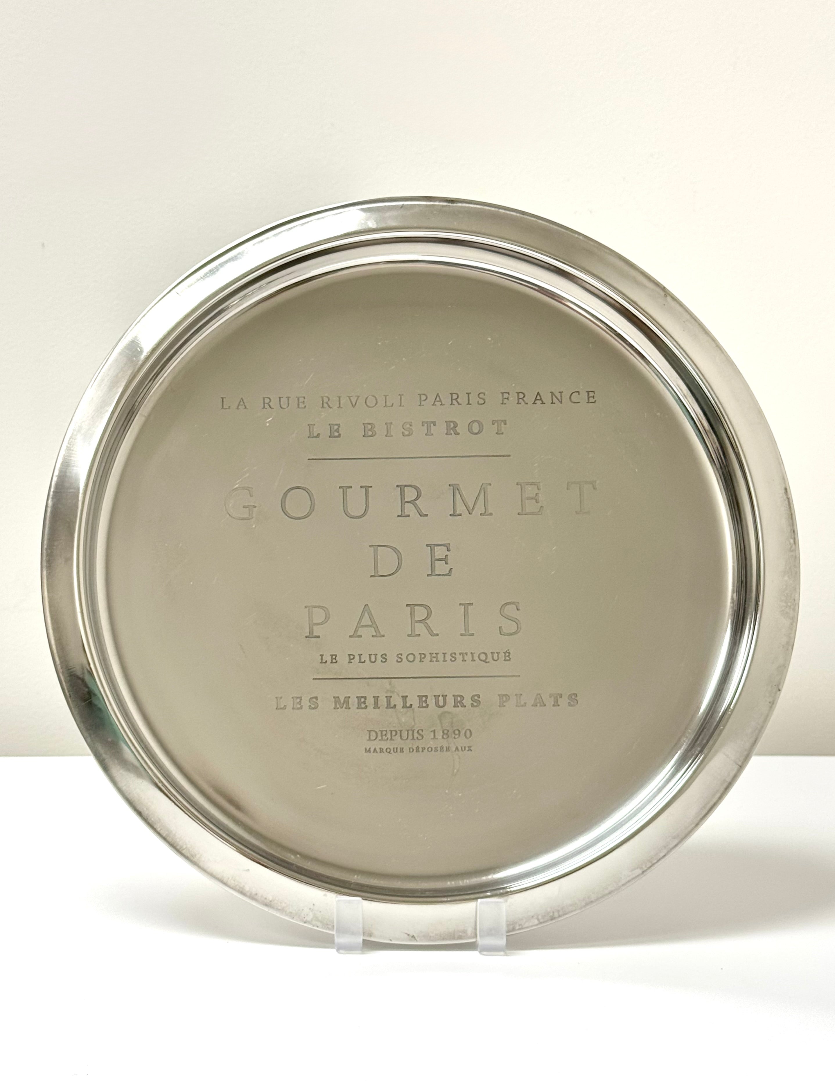 'Gourmet de Paris' Stainless Steel Tray