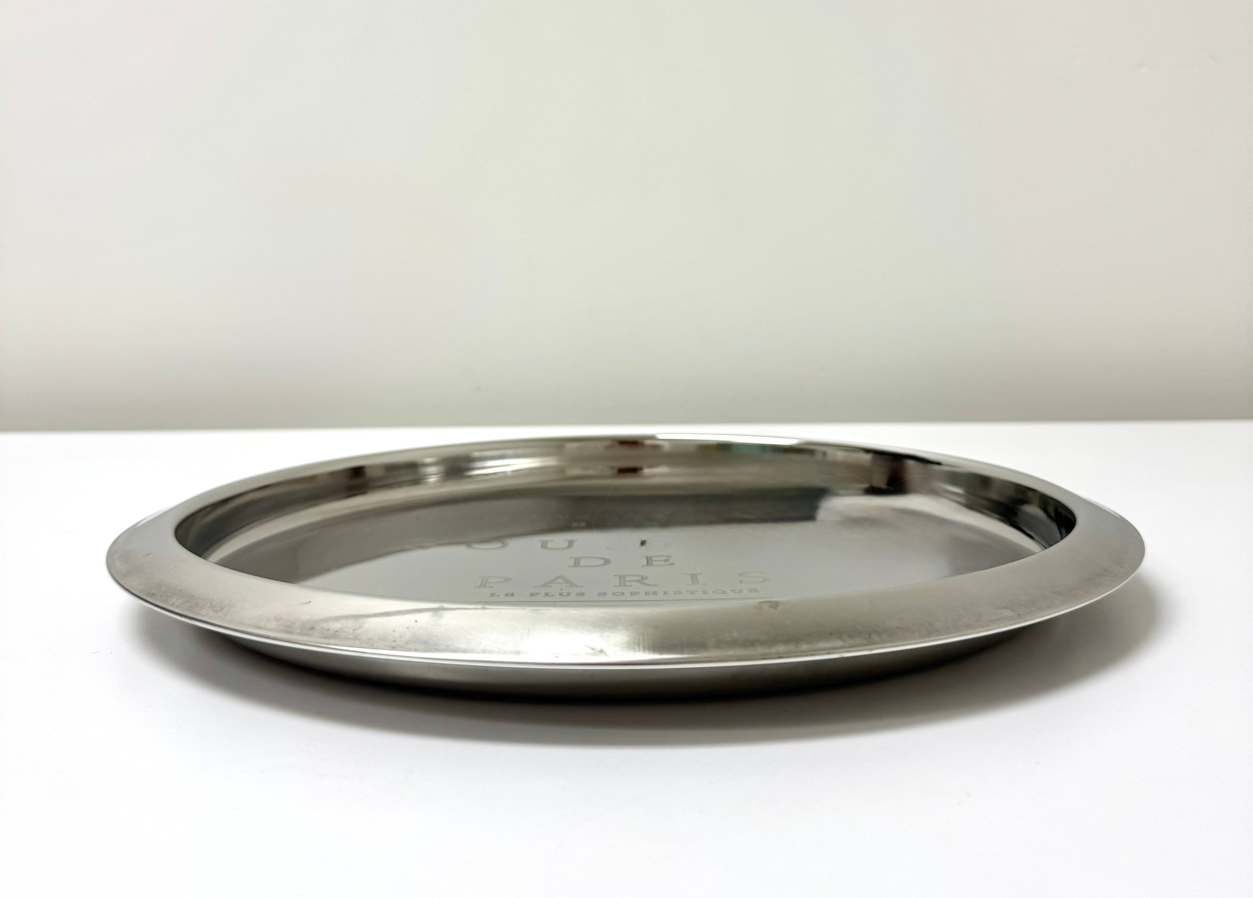 'Gourmet de Paris' Stainless Steel Tray