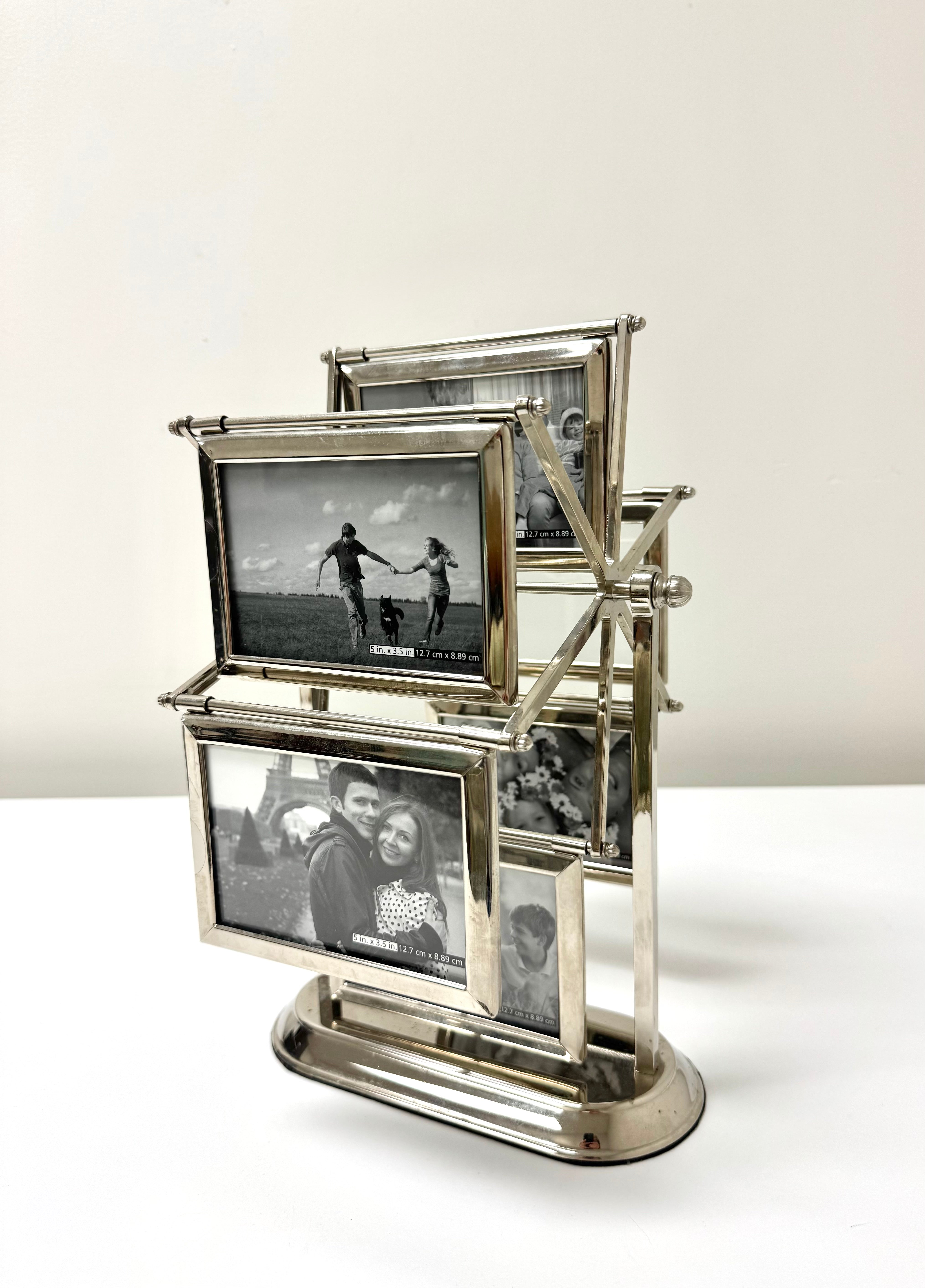 PAPYRUS Polished Nickel Carousel Photo Frames