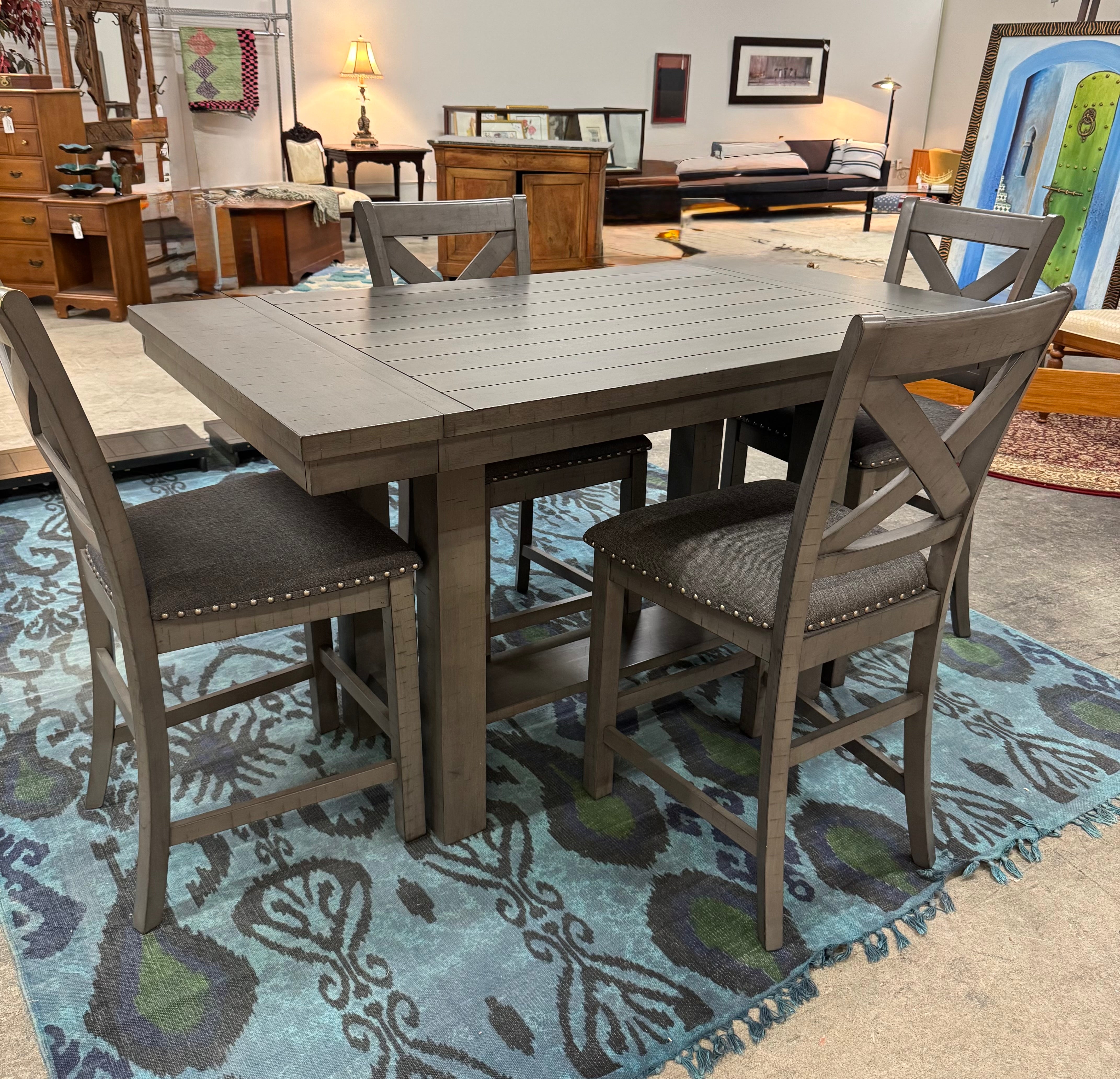 Moriville' Counter-height Table & 4 Chairs