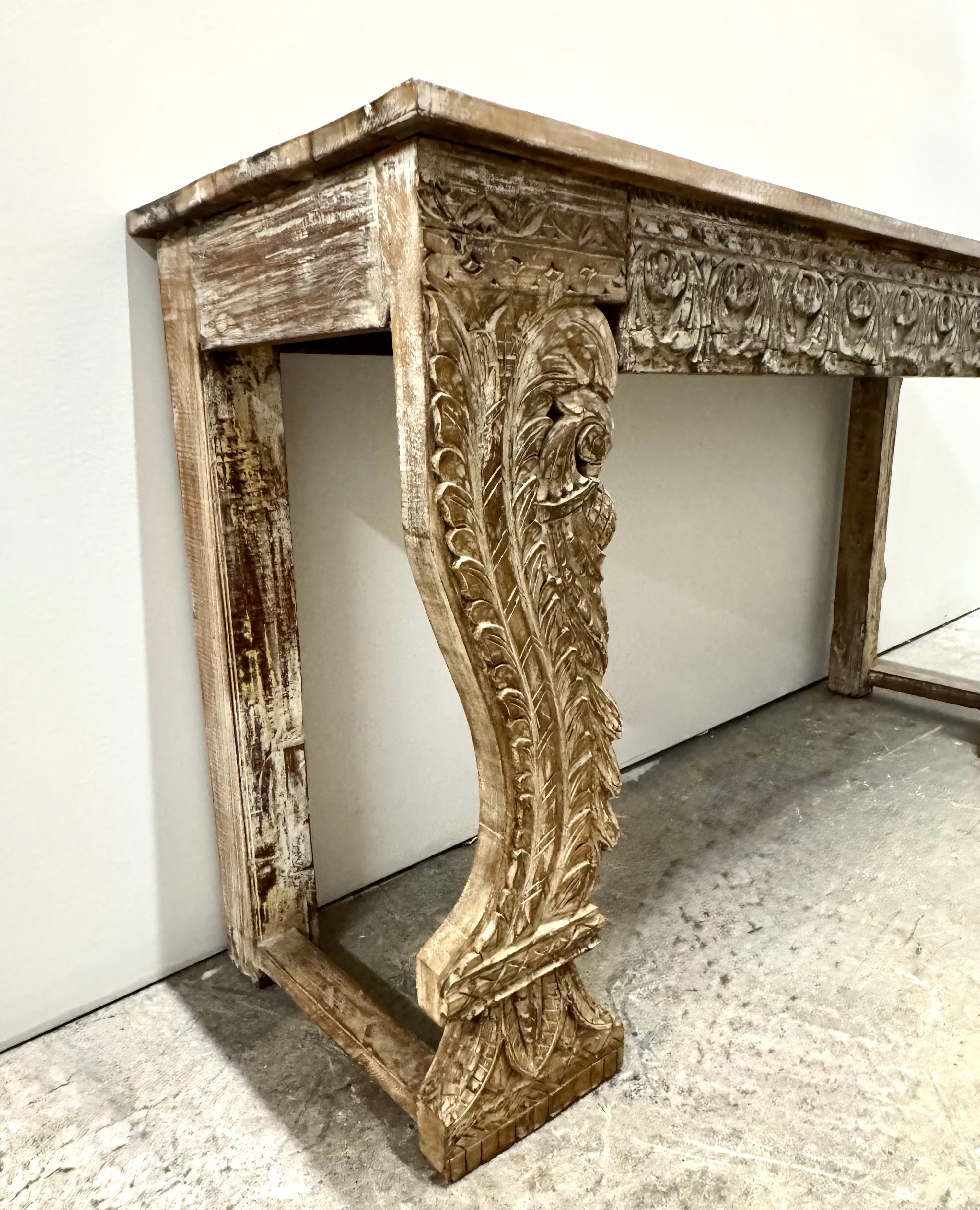 Carved Indonesian Console