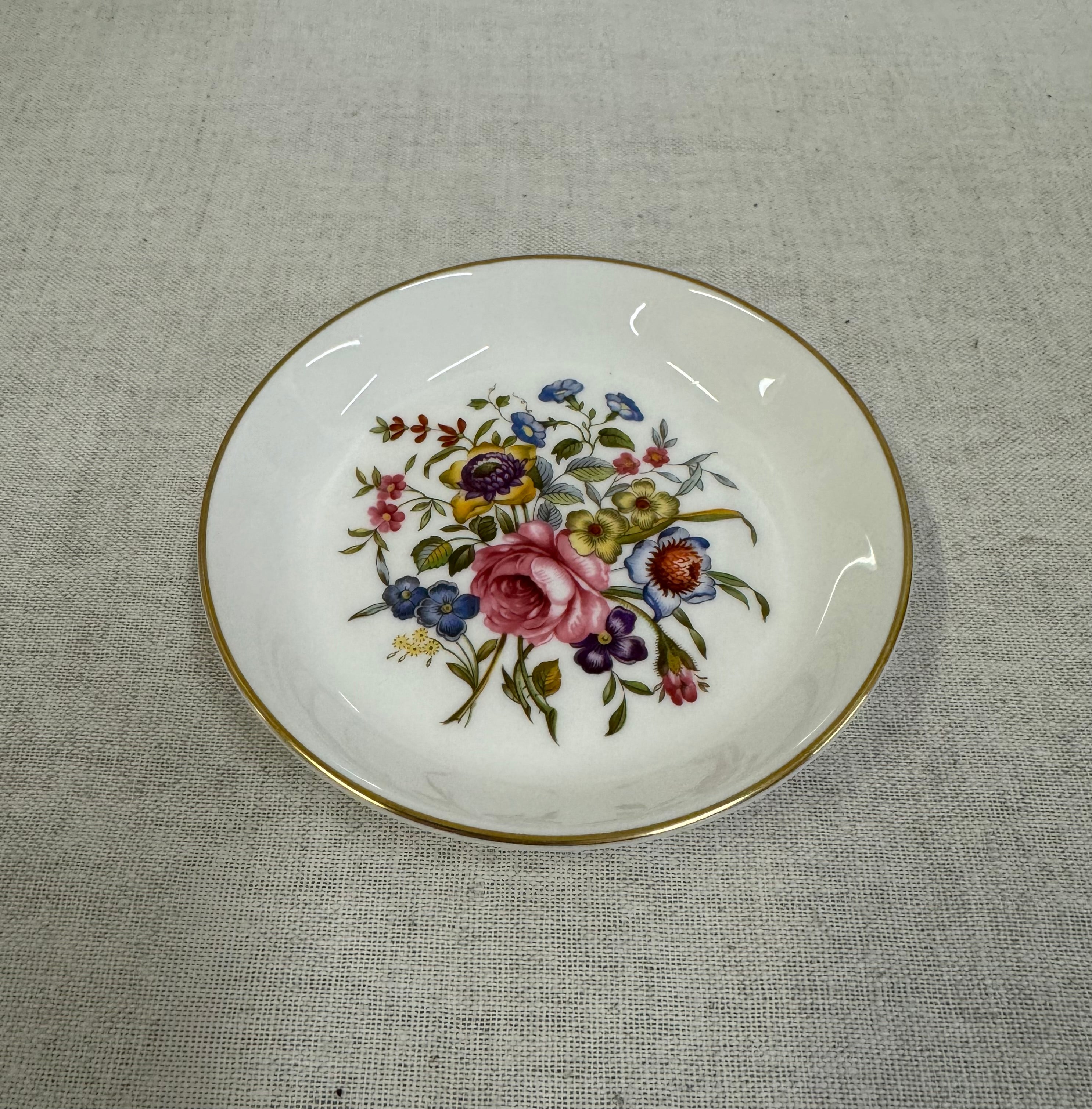 ROYAL WORCESTER Floral Trinket Dish