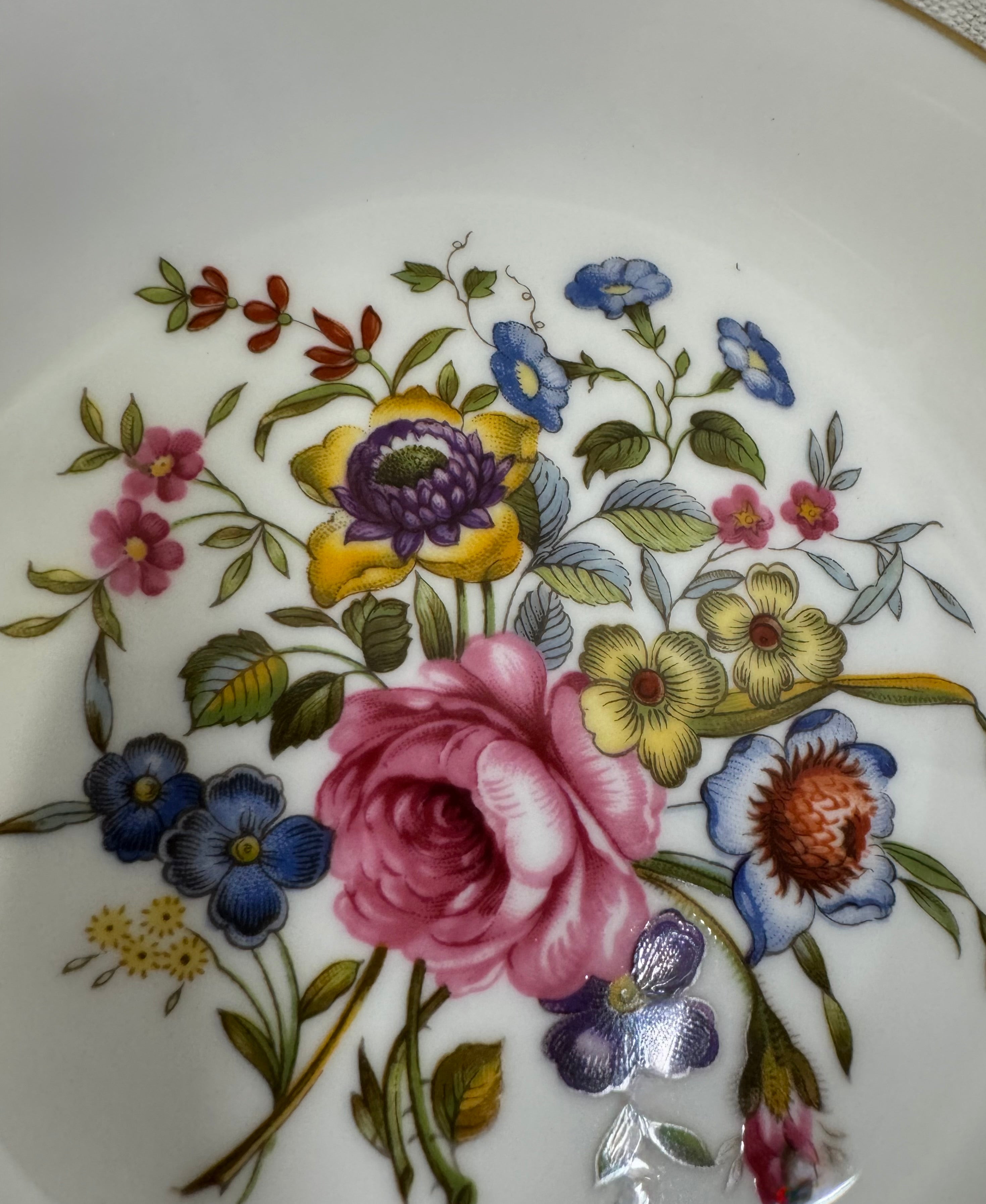 ROYAL WORCESTER Floral Trinket Dish