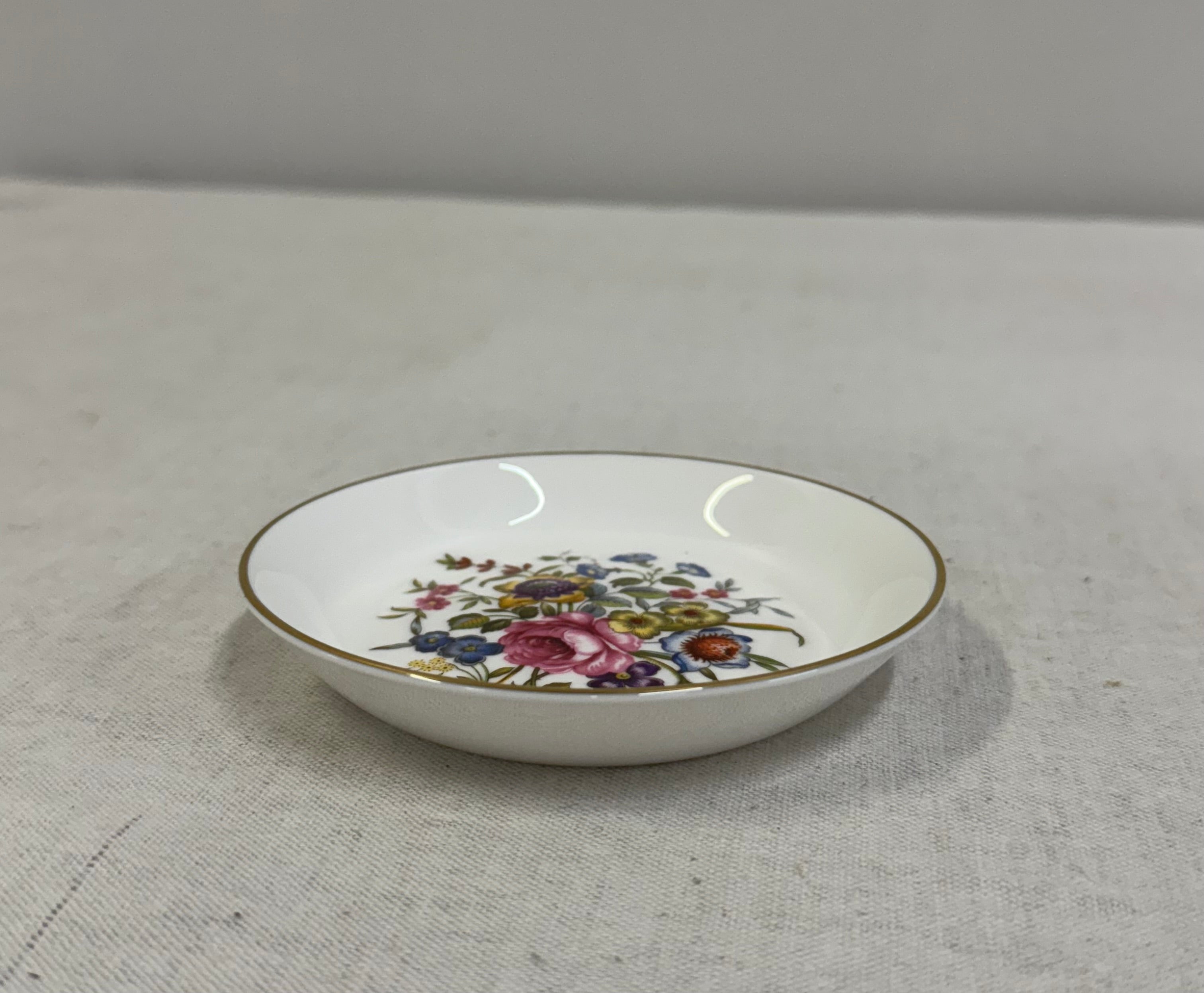 ROYAL WORCESTER Floral Trinket Dish