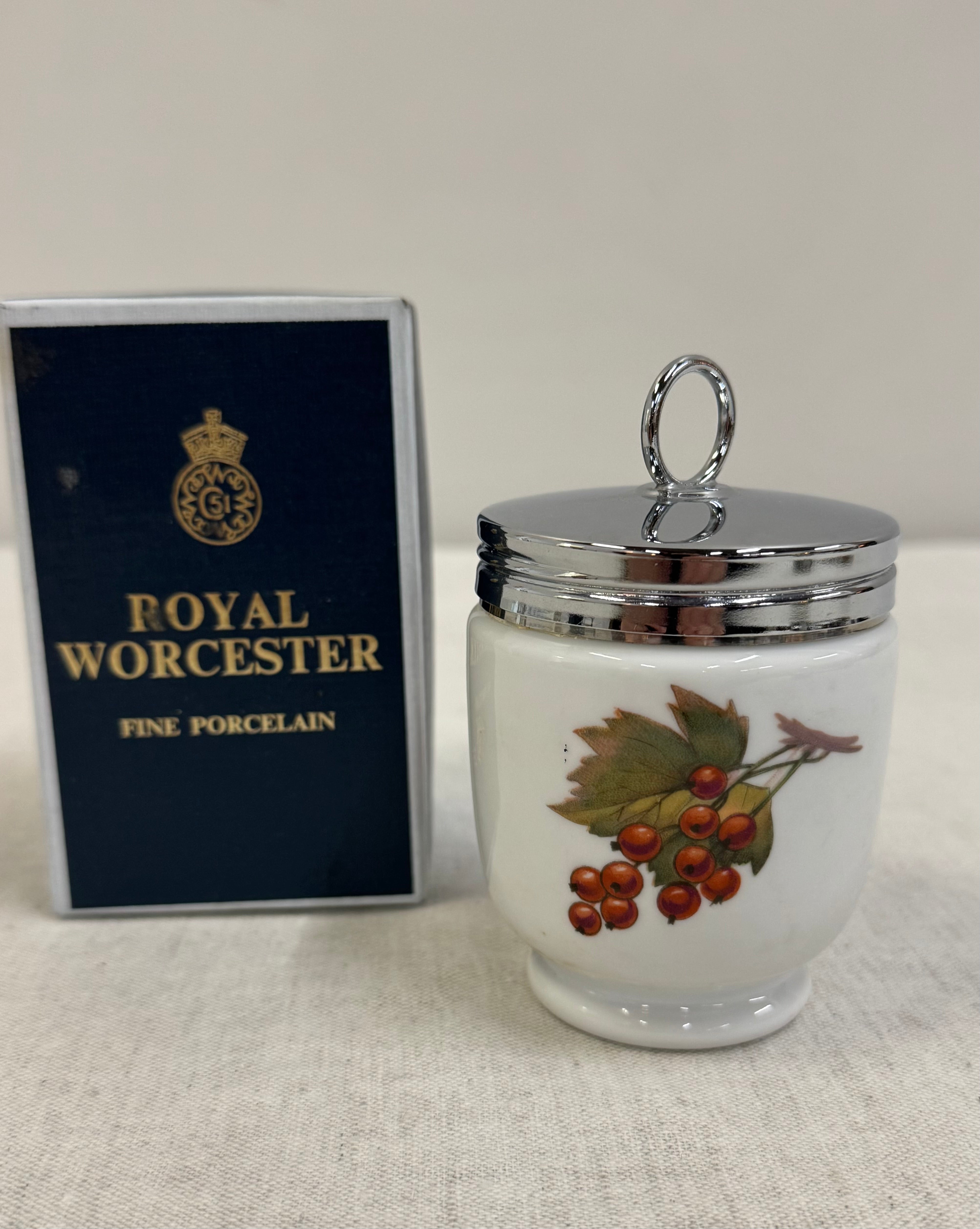 ROYAL WORCESTER 'Evesham' Double Egg Coddler