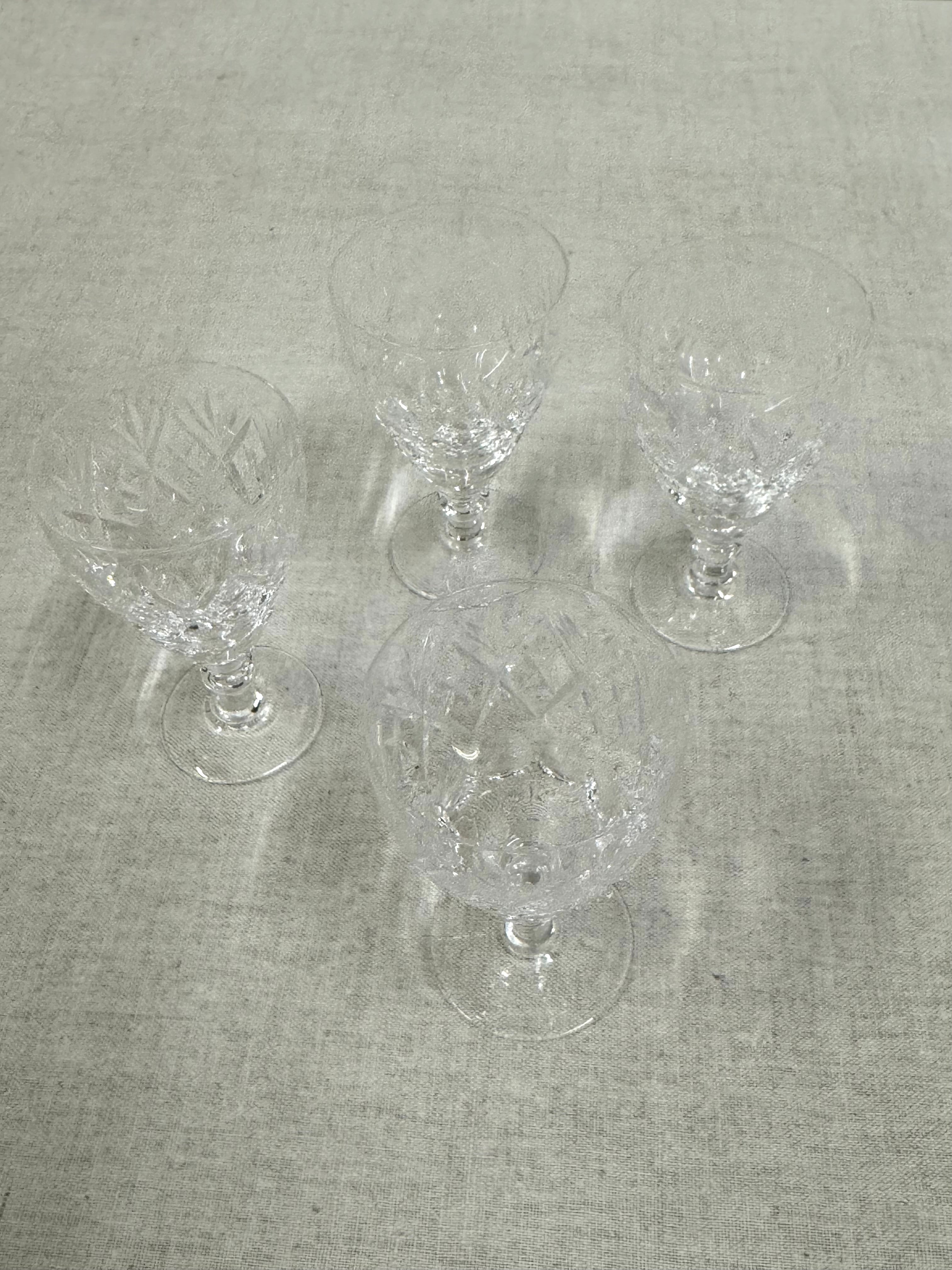 WEBB CORBETT Crystal Juice Glasses Set of 4