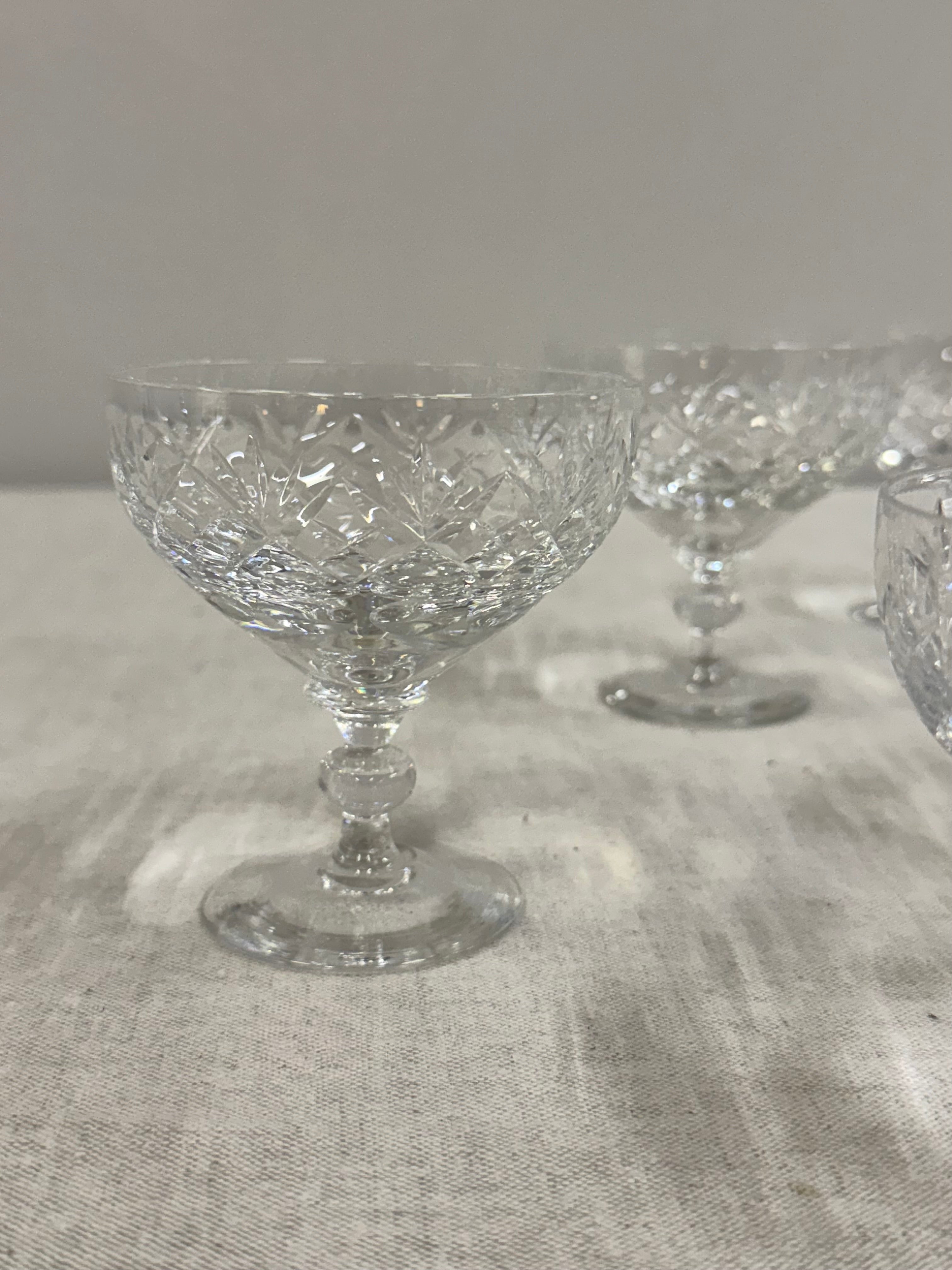 WEBB CORBETT Crystal Dessert Coupes Set of 8