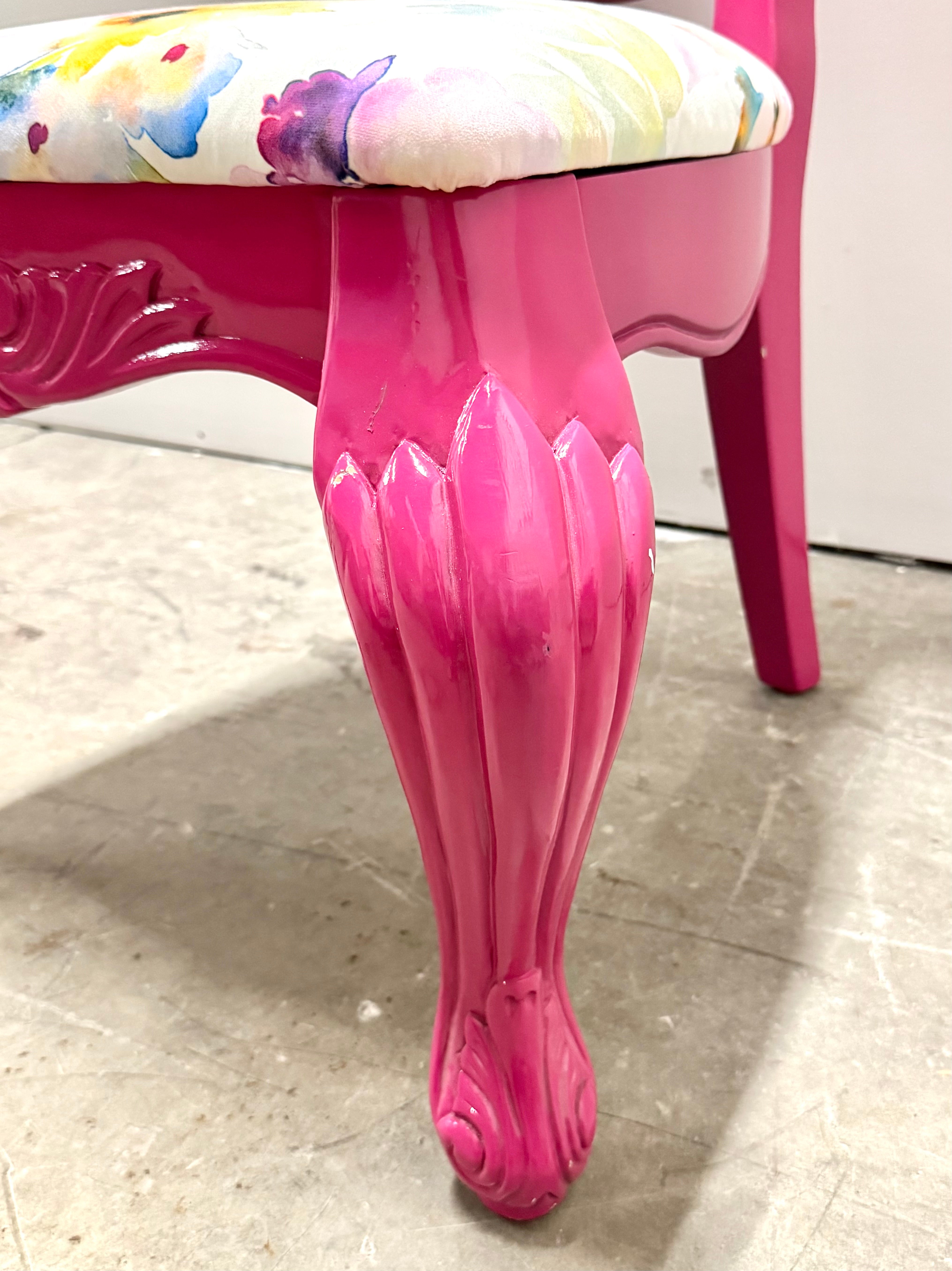 Birds & Butterflies Hot Pink Chair