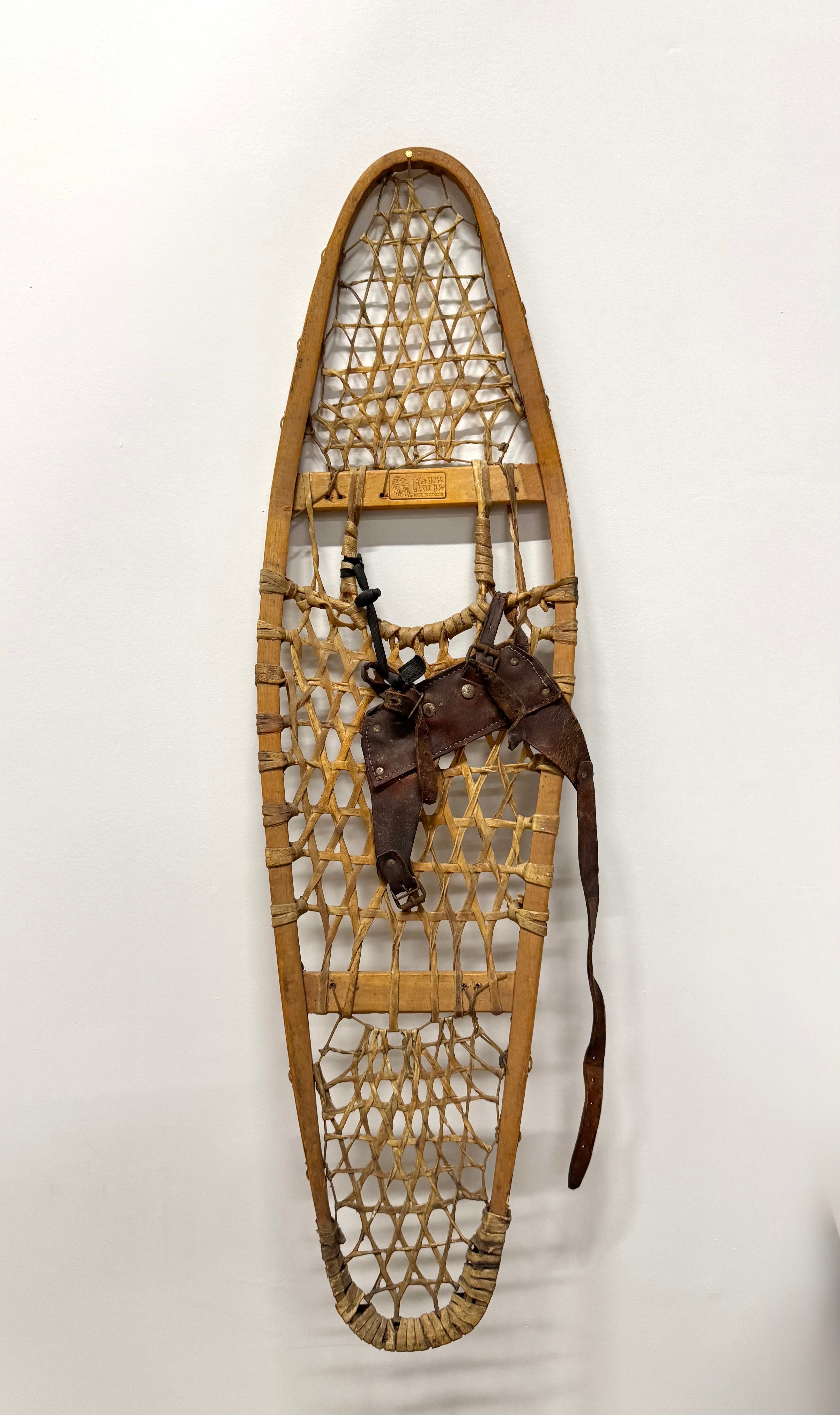Vintage KABIR KOUBA Rawhide Snowshoes