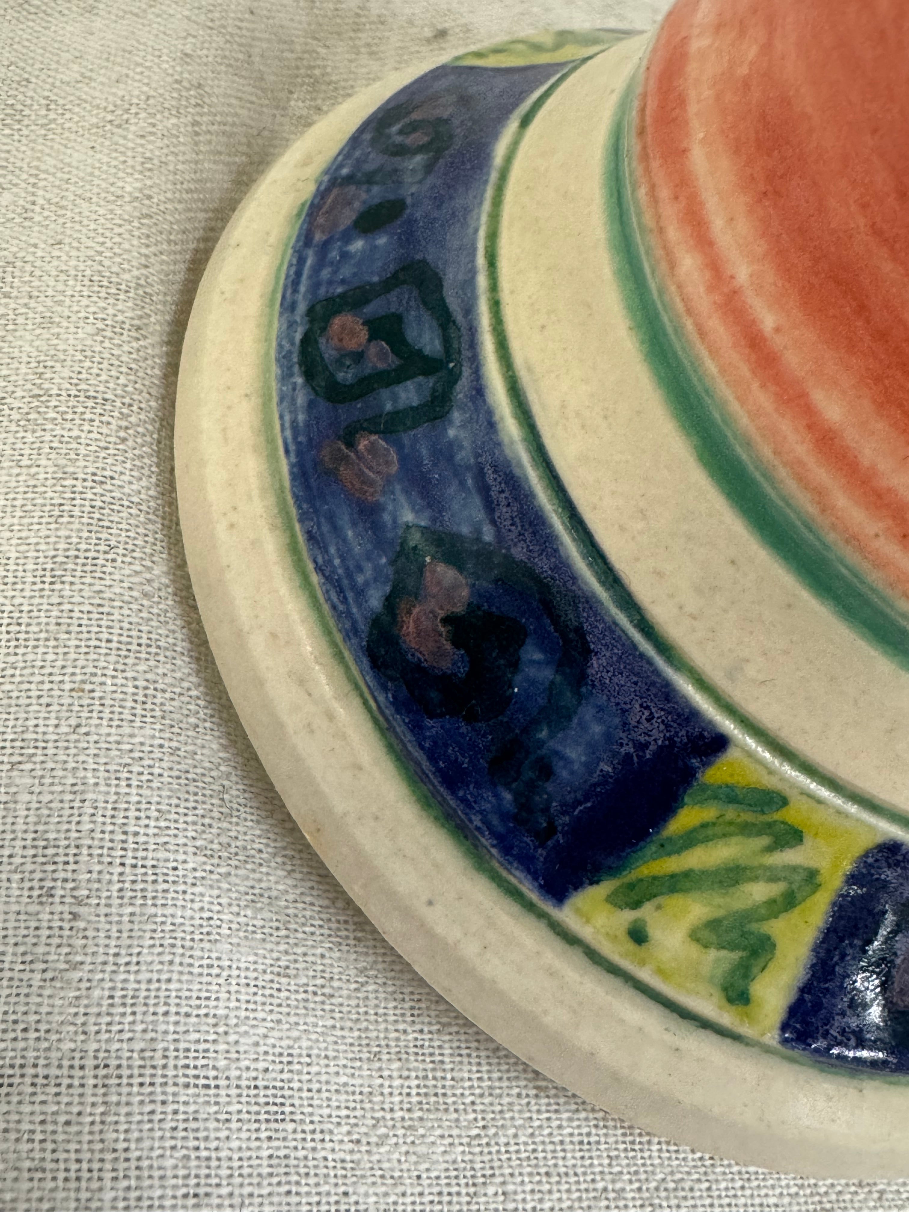 Hand-painted Pottery Lamp