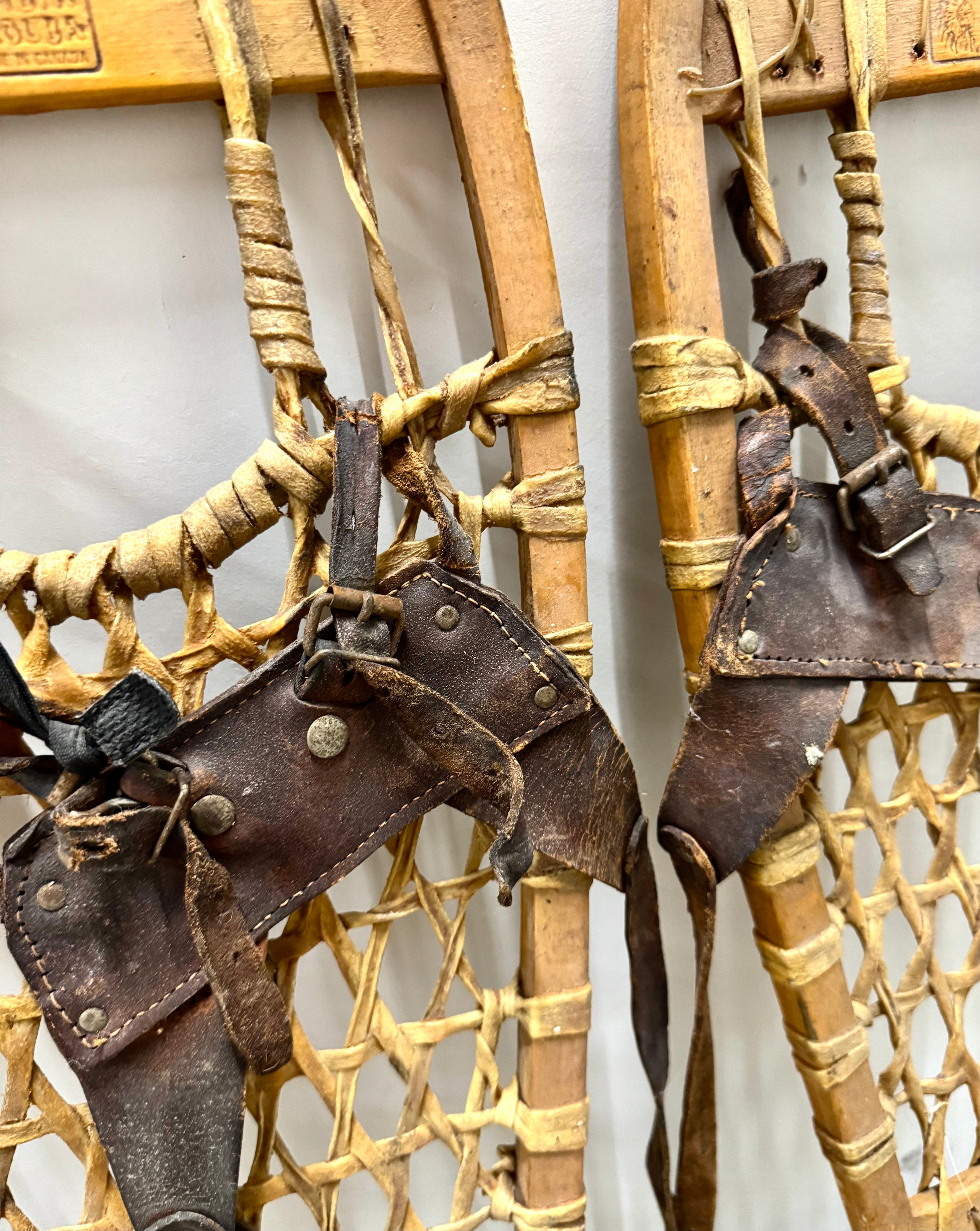 Vintage KABIR KOUBA Rawhide Snowshoes