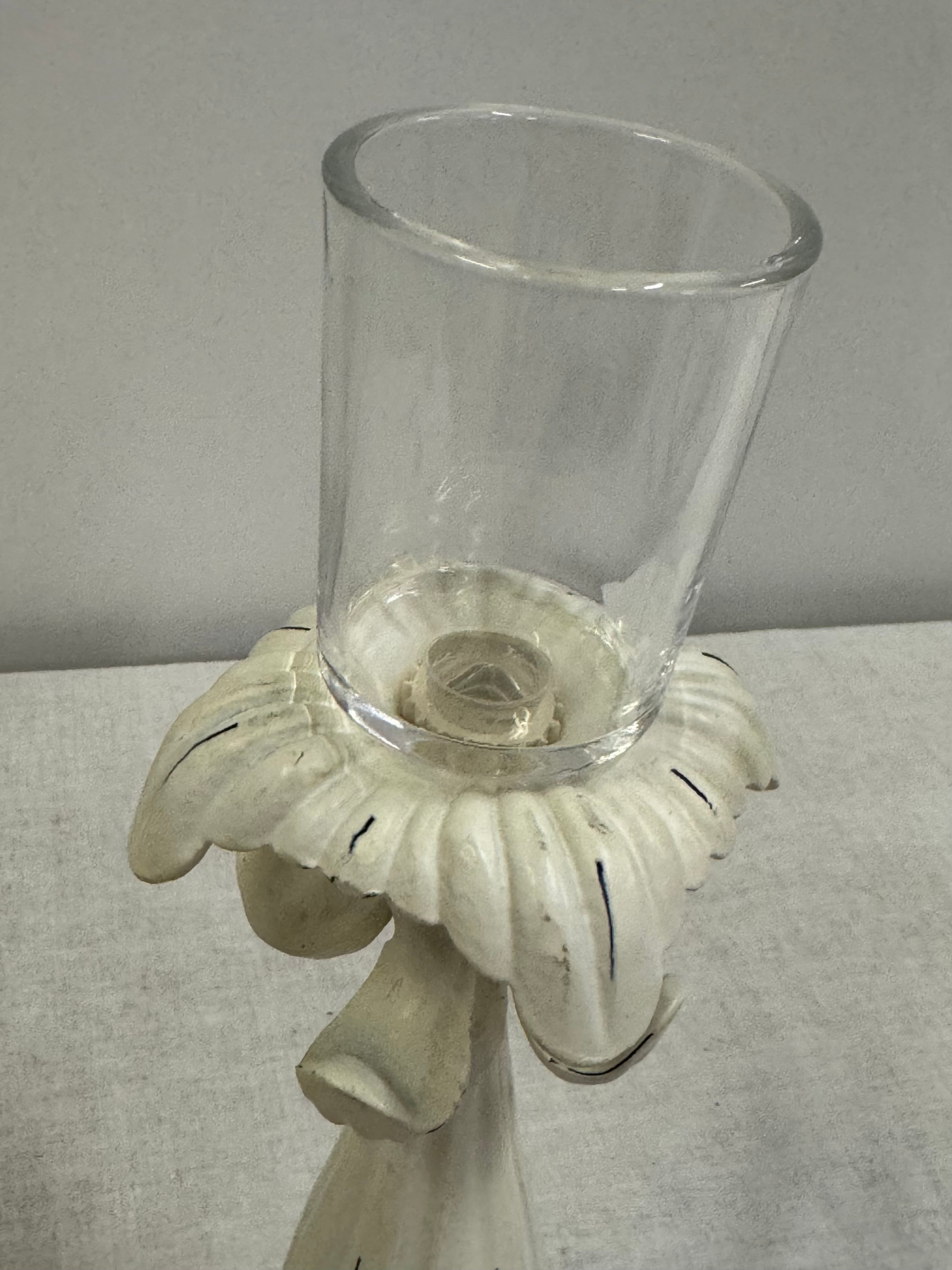 Vintage PARTYLITE 'Romantic' Antique White Candle Holder
