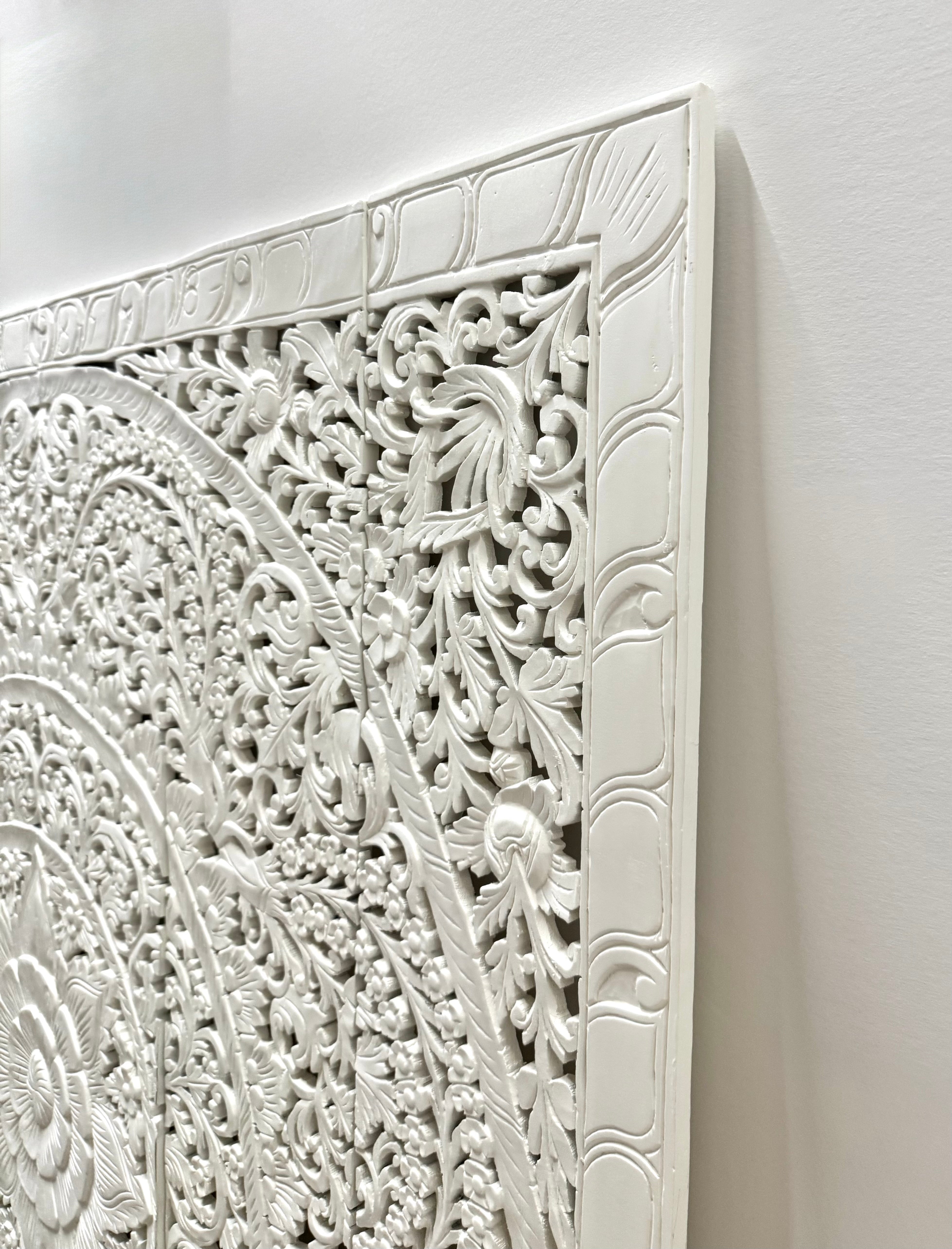 Hand-carved Thai Mandala Art Panels