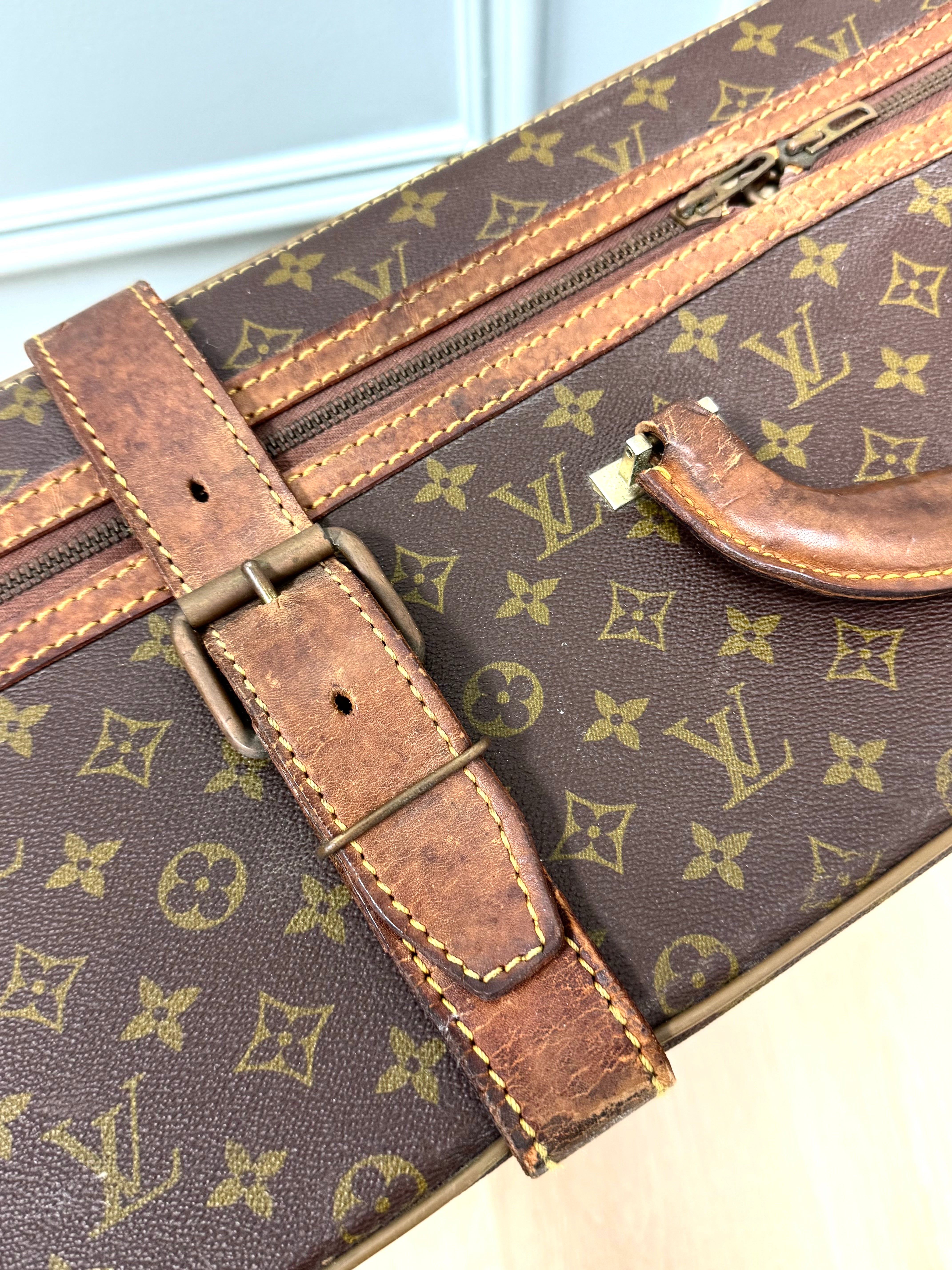 Vintage LOUIS VUITTON 'Stratos' Monogram Suitcase