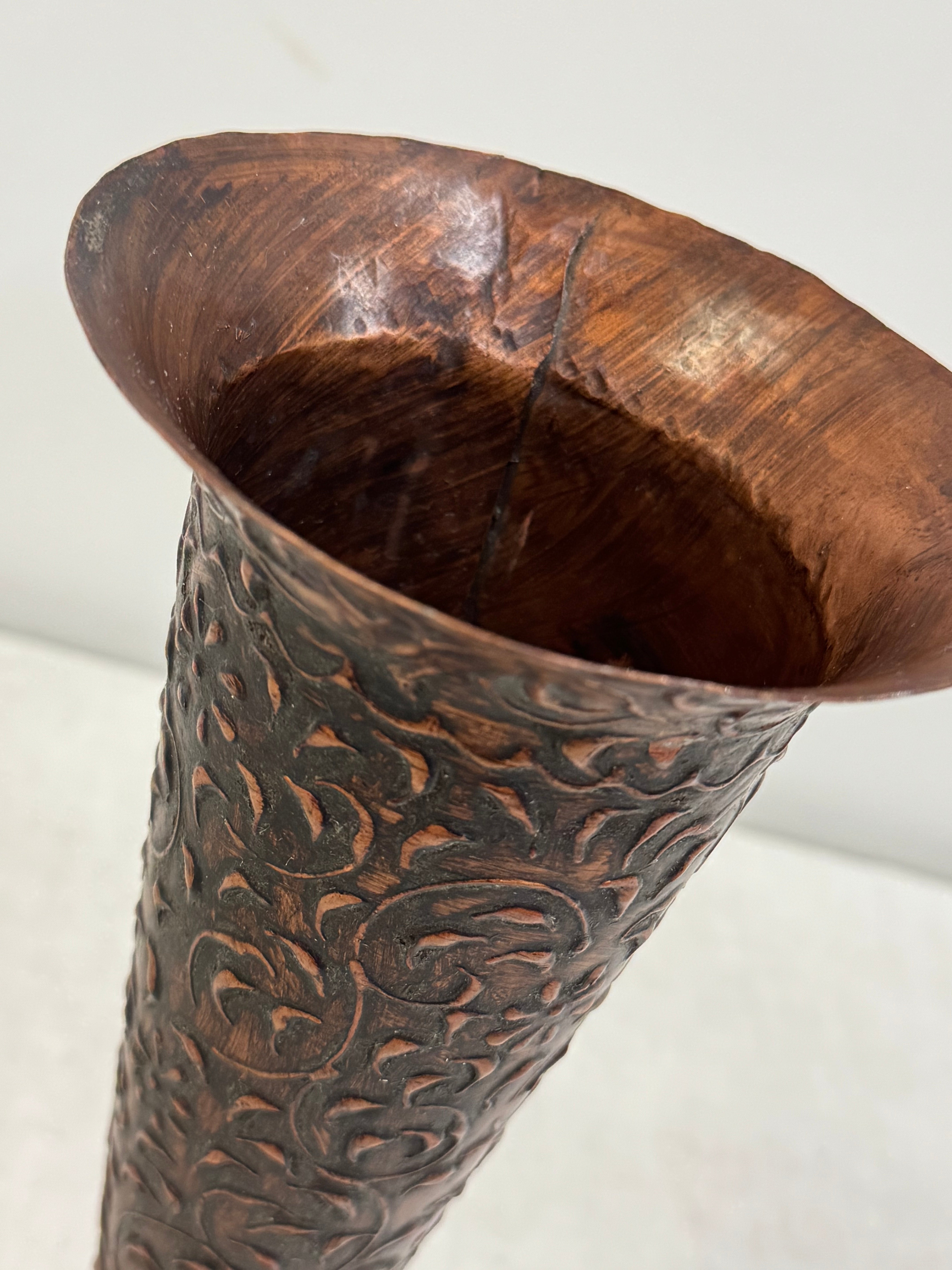 Tapered Copper 14-1/2" Vessel