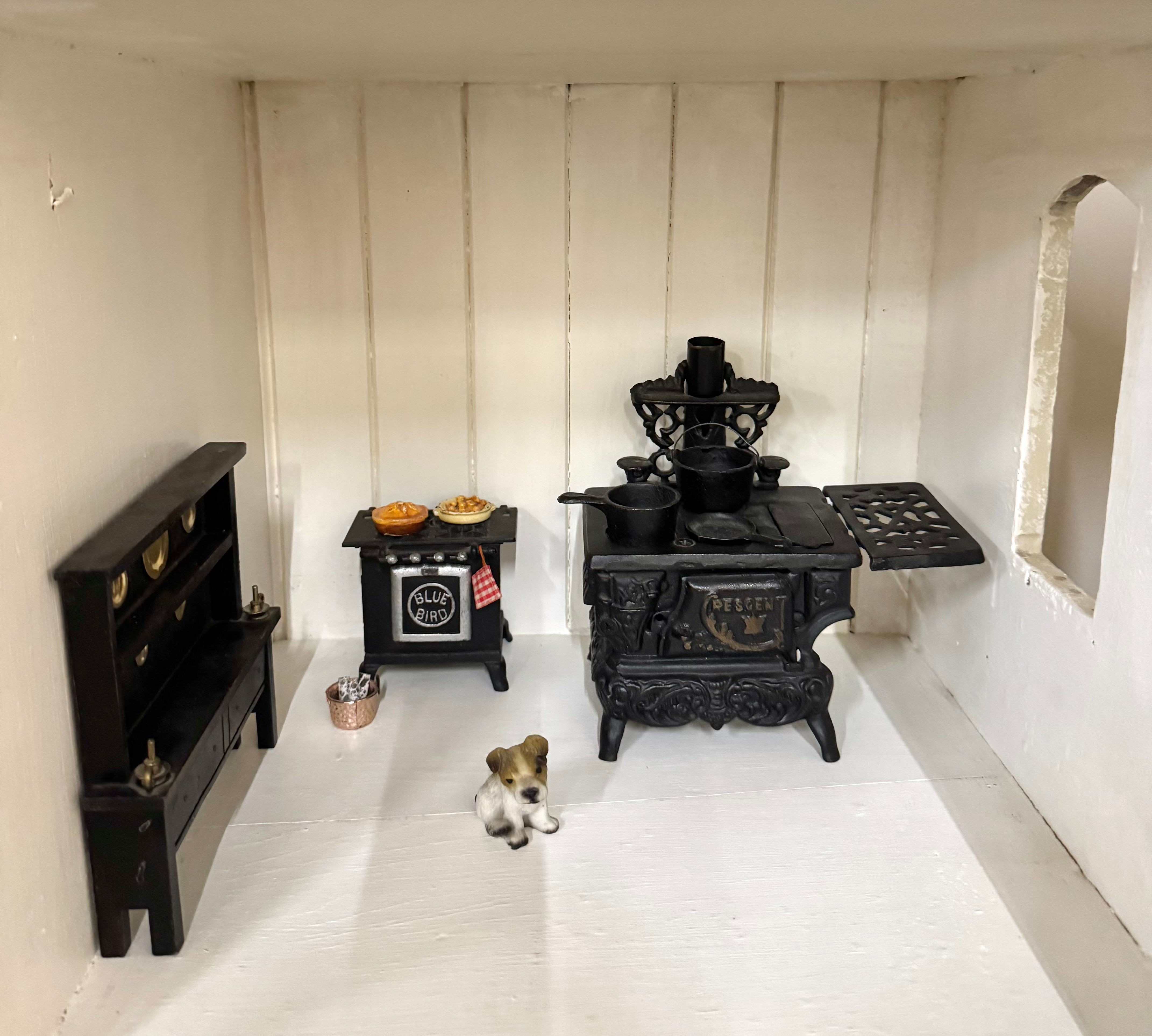 Vintage Handcrafted 55" Doll House