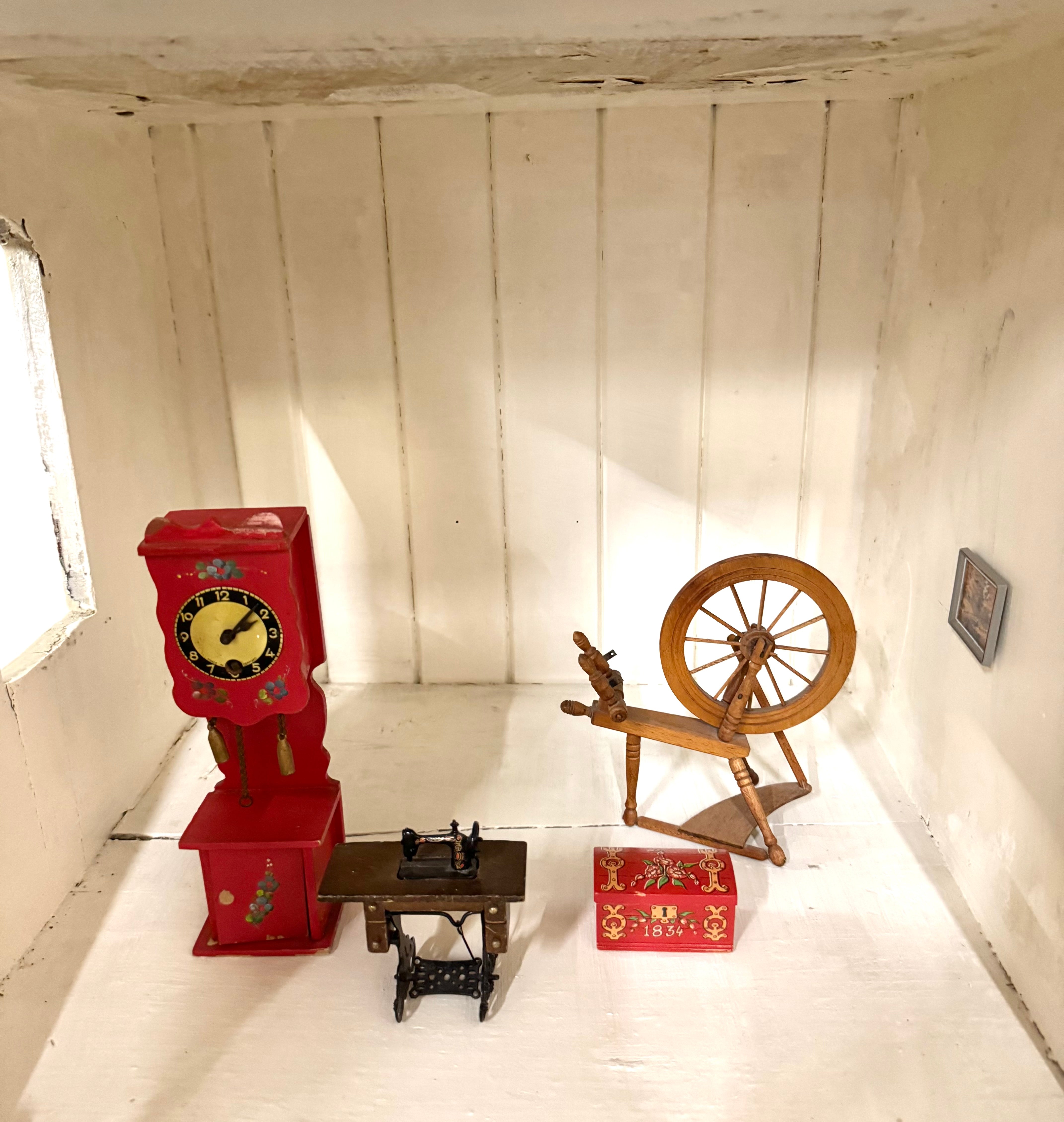 Vintage Handcrafted 55" Doll House