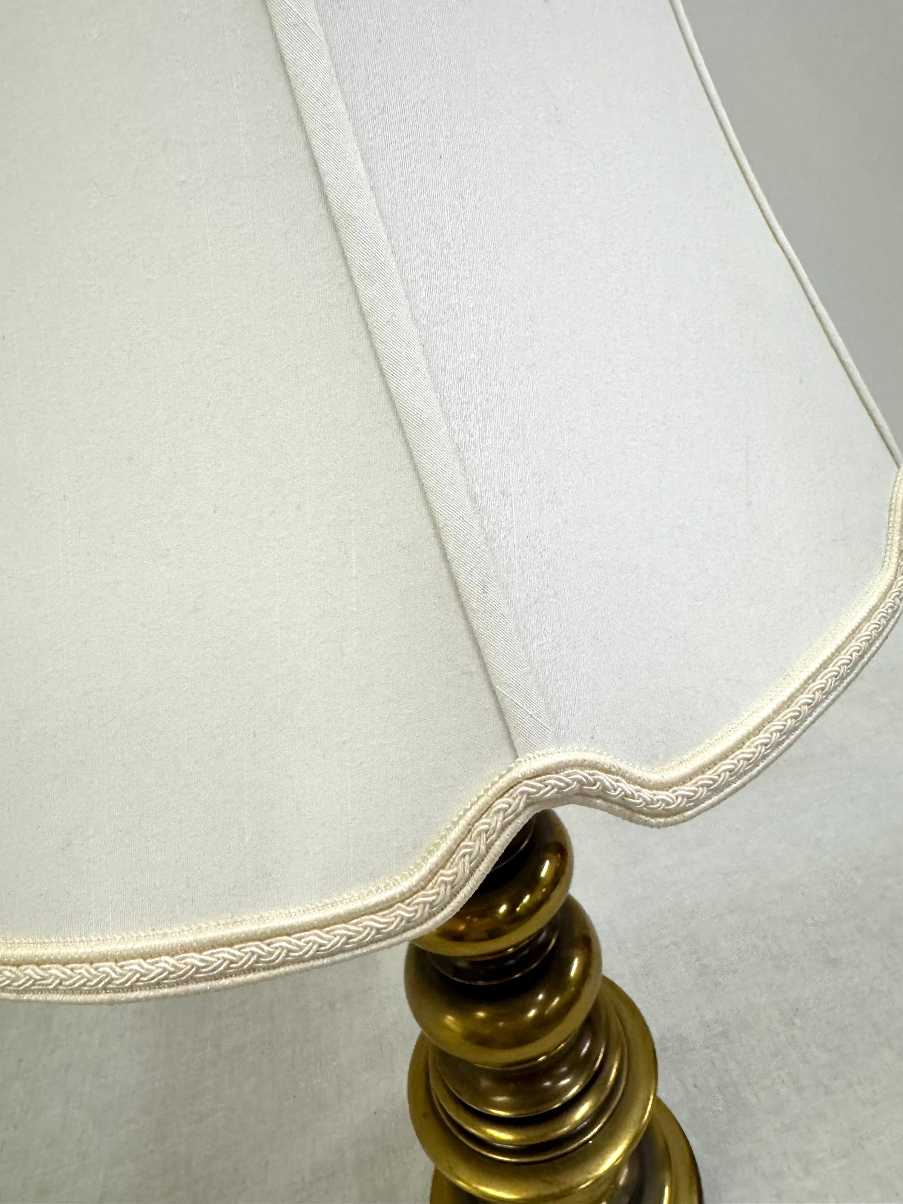 Vintage STIFFEL Solid Brass Spiral Lamp